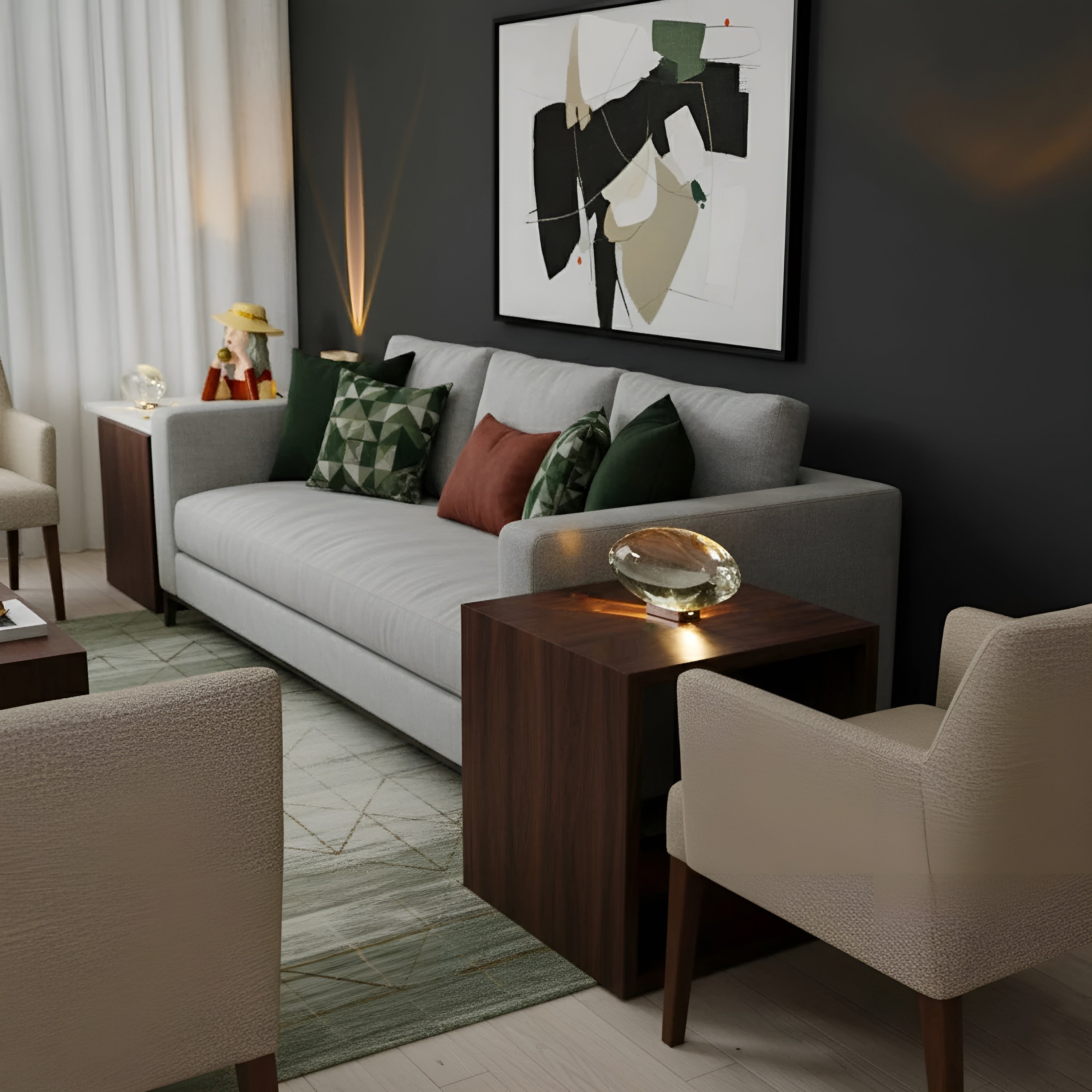 Atmara – Atman Table Lamp Minimal Glass LED Ambient Light