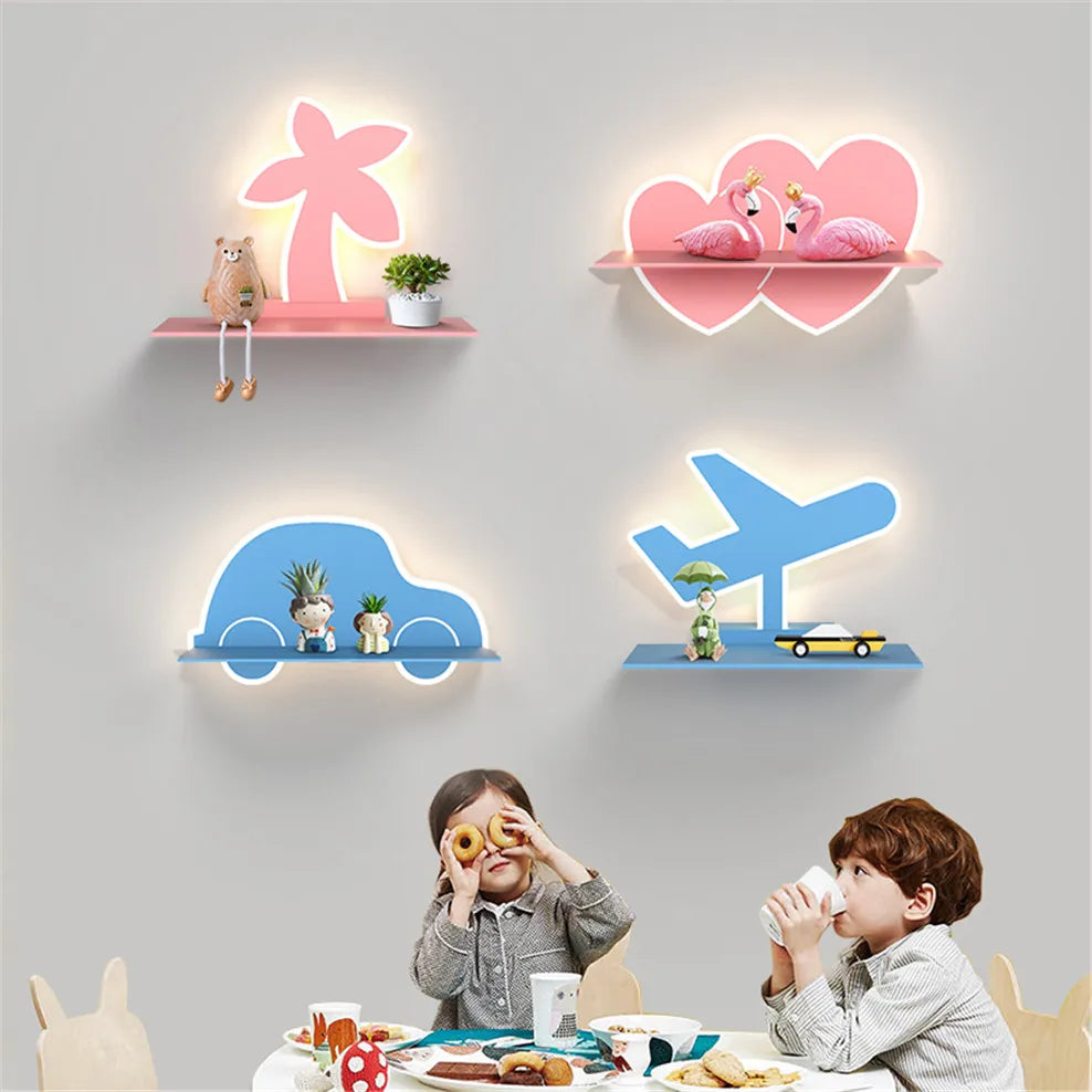 AeroGlow – LED wall lamp for kids with airplane design