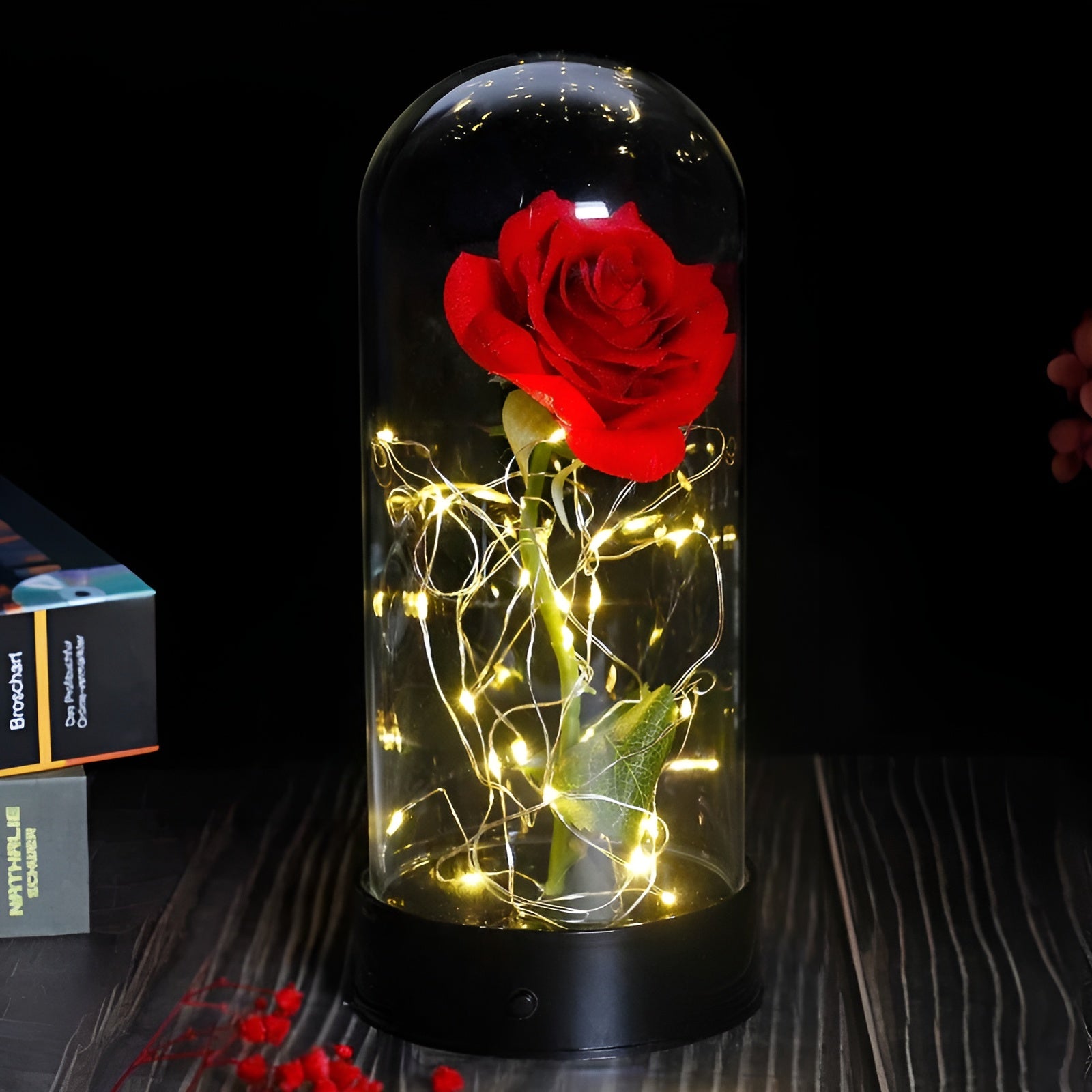 RoseGloria – Eternal LED Rose in Glass Dome Romantic Gift Decor