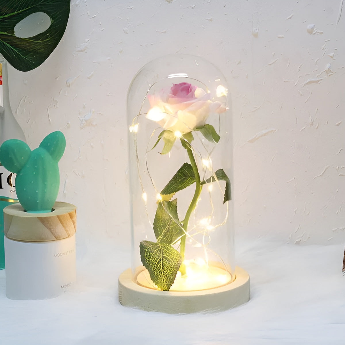 RoseGloria – Eternal LED Rose in Glass Dome Romantic Gift Decor