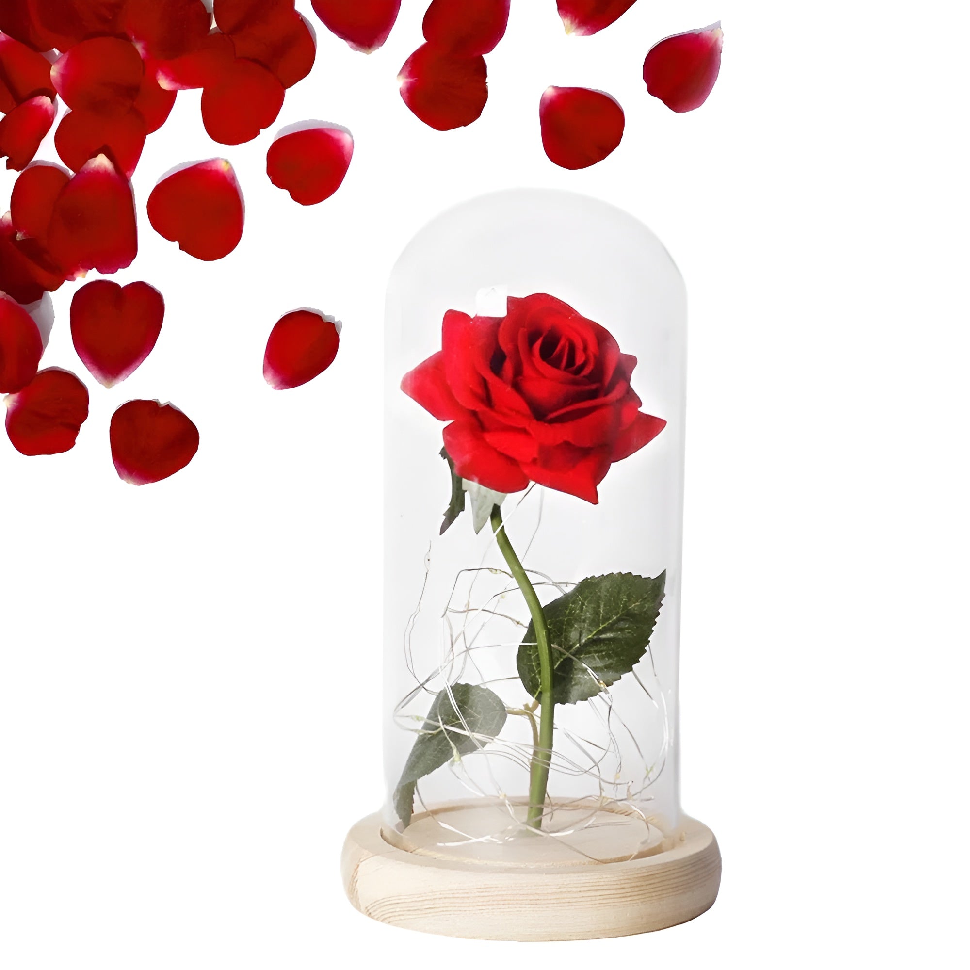 RoseGloria – Eternal LED Rose in Glass Dome Romantic Gift Decor