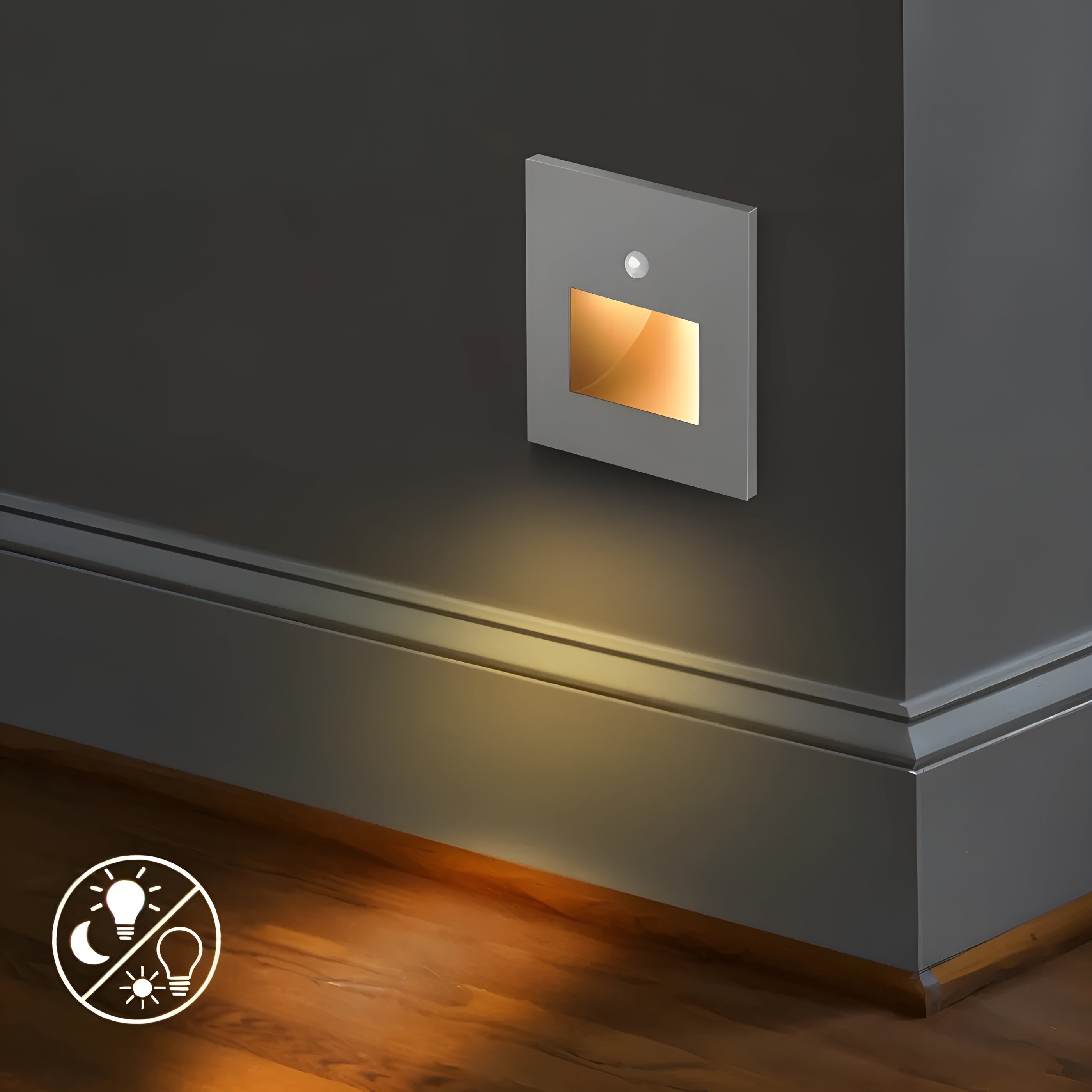 LumiStep – Recessed Motion Sensor Stair Light a LED Wall Pathway Lamp