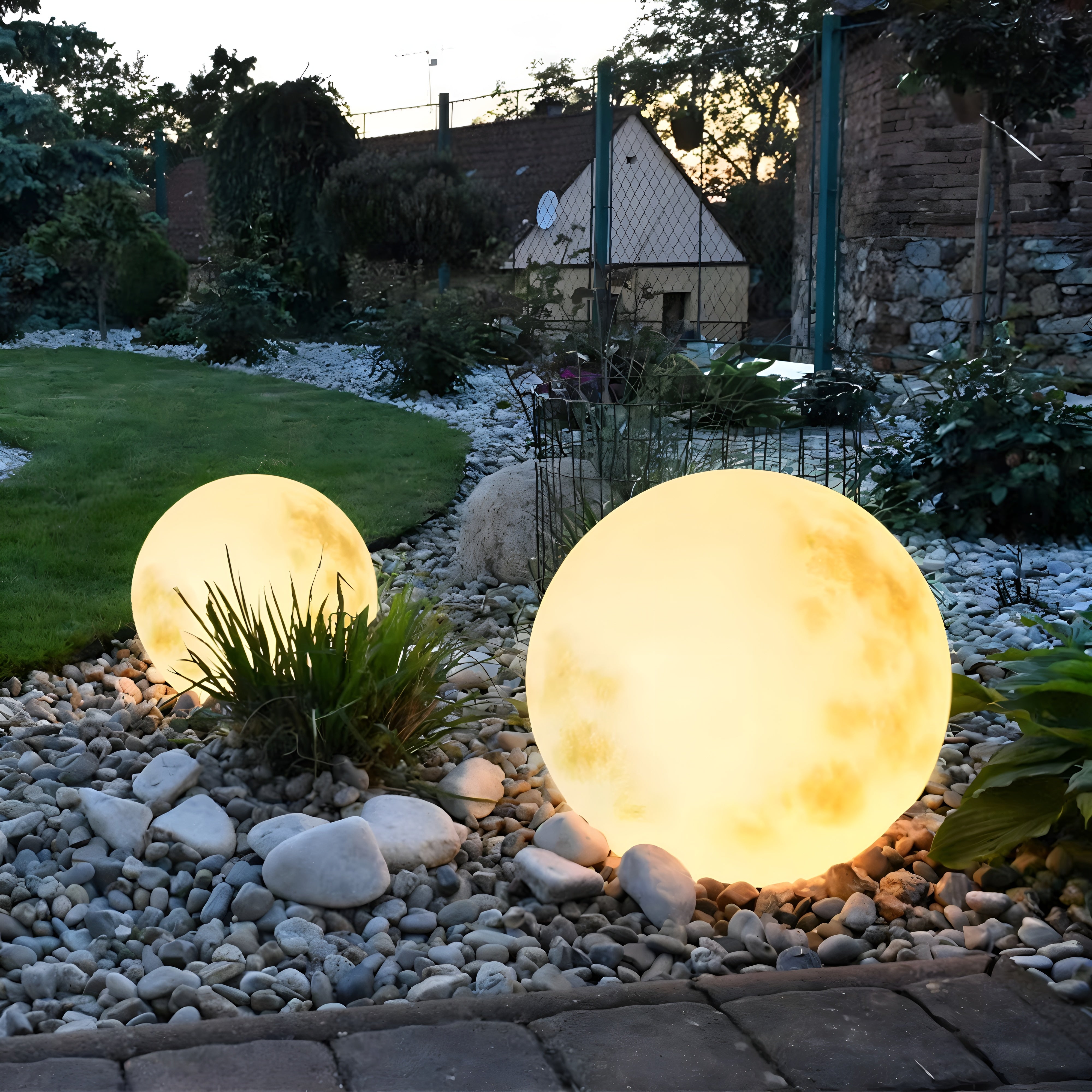 LunaLumena – Solar Moon Garden Light a Warm LED Outdoor Decoration