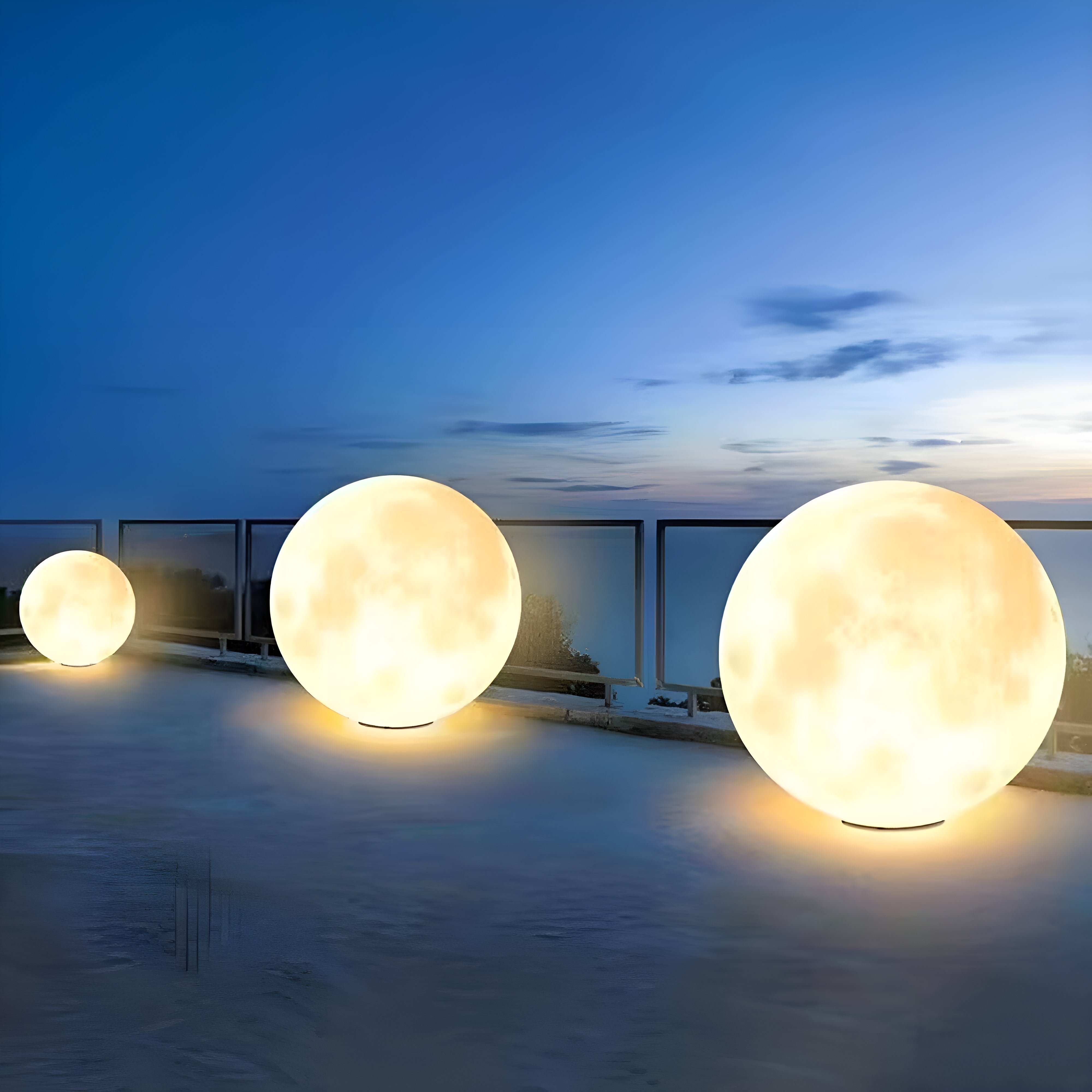 LunaLumena – Solar Moon Garden Light a Warm LED Outdoor Decoration