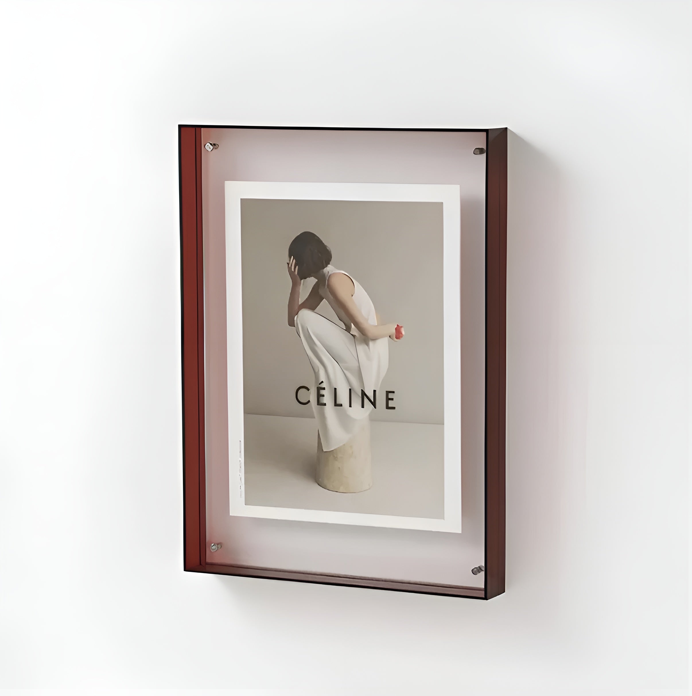 LumiClear – Modern Acrylic Photo Frame for Wall or Desk Display Minimalist Design