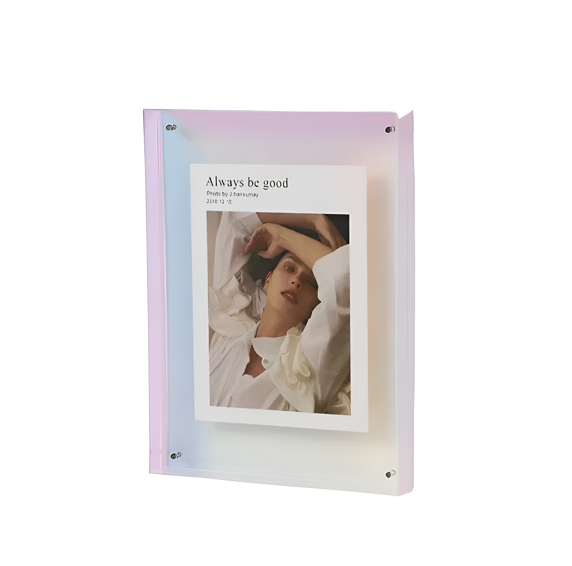 LumiClear – Modern Acrylic Photo Frame for Wall or Desk Display Minimalist Design