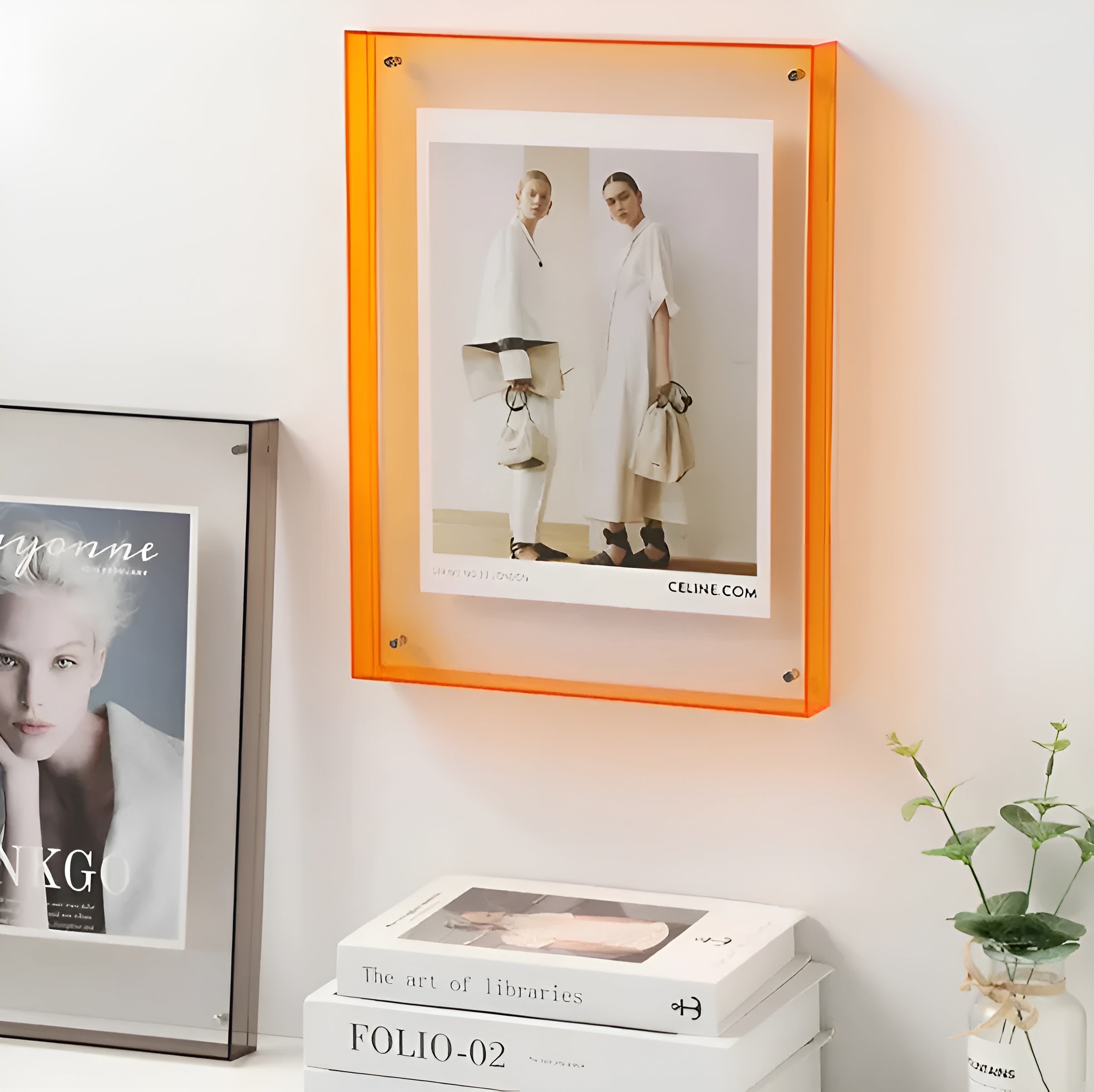 LumiClear – Modern Acrylic Photo Frame for Wall or Desk Display Minimalist Design