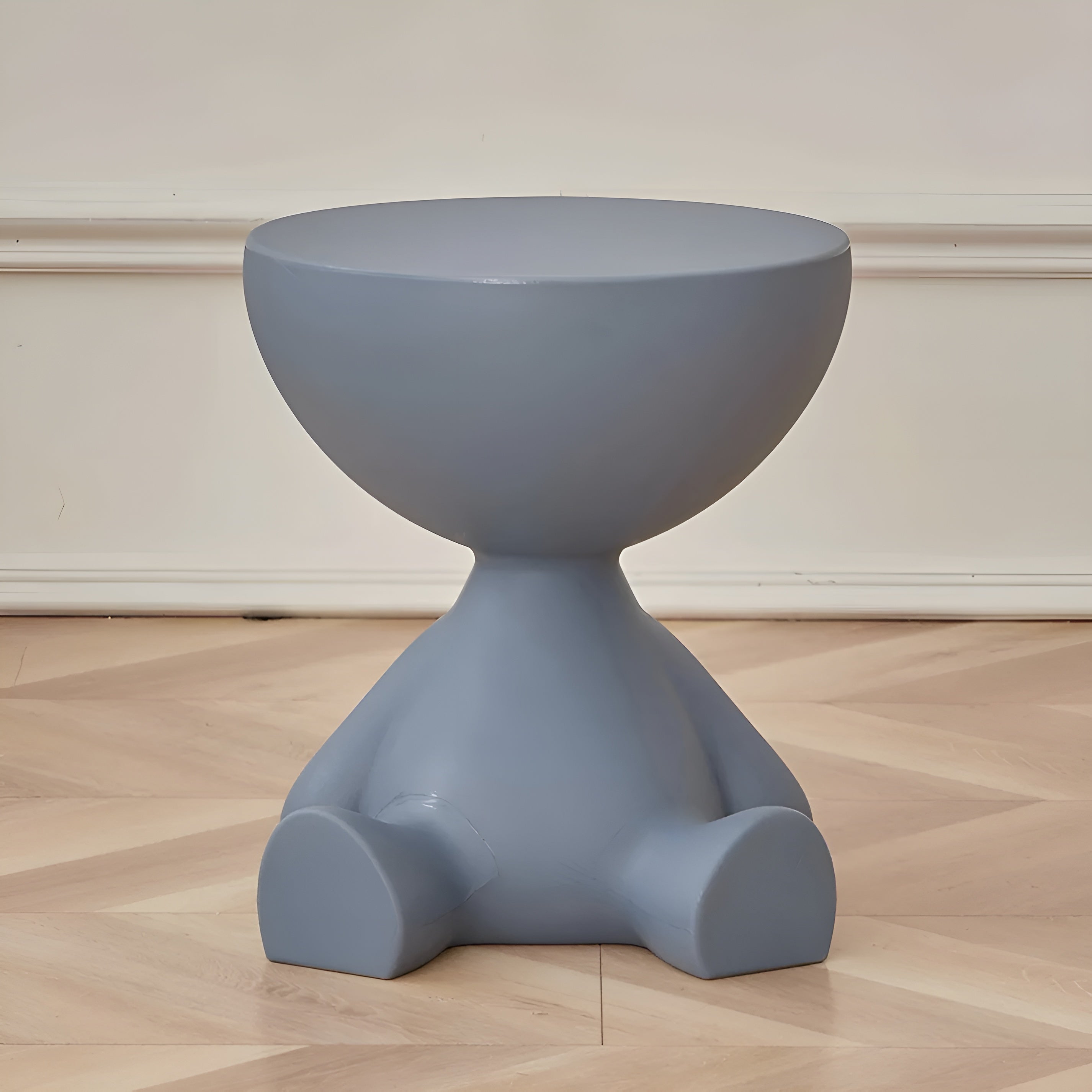 Lunaro – Minimalist Round Coffee Table Modern Small Side Table for Living Room or Bedroom