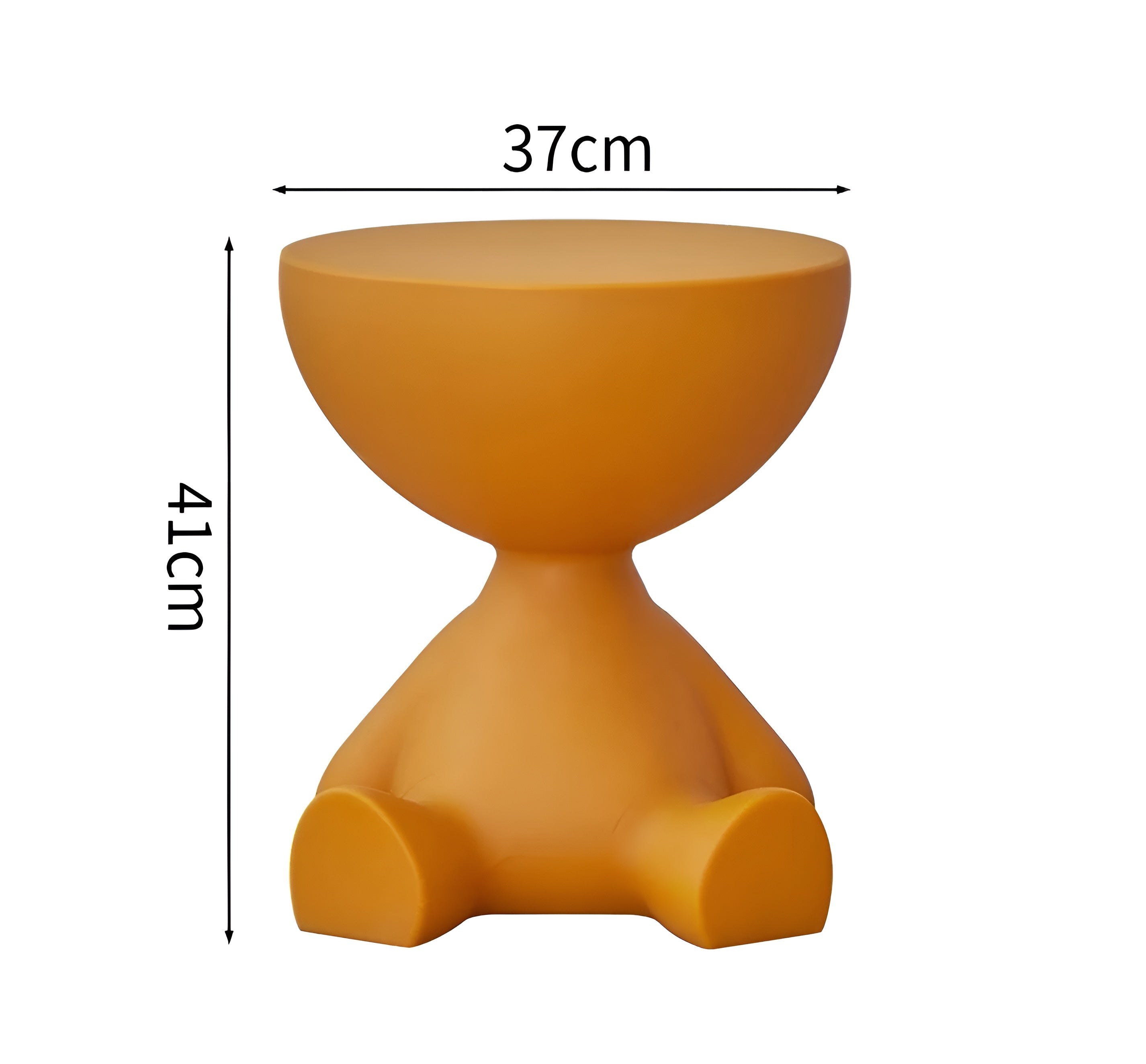 Lunaro – Minimalist Round Coffee Table Modern Small Side Table for Living Room or Bedroom