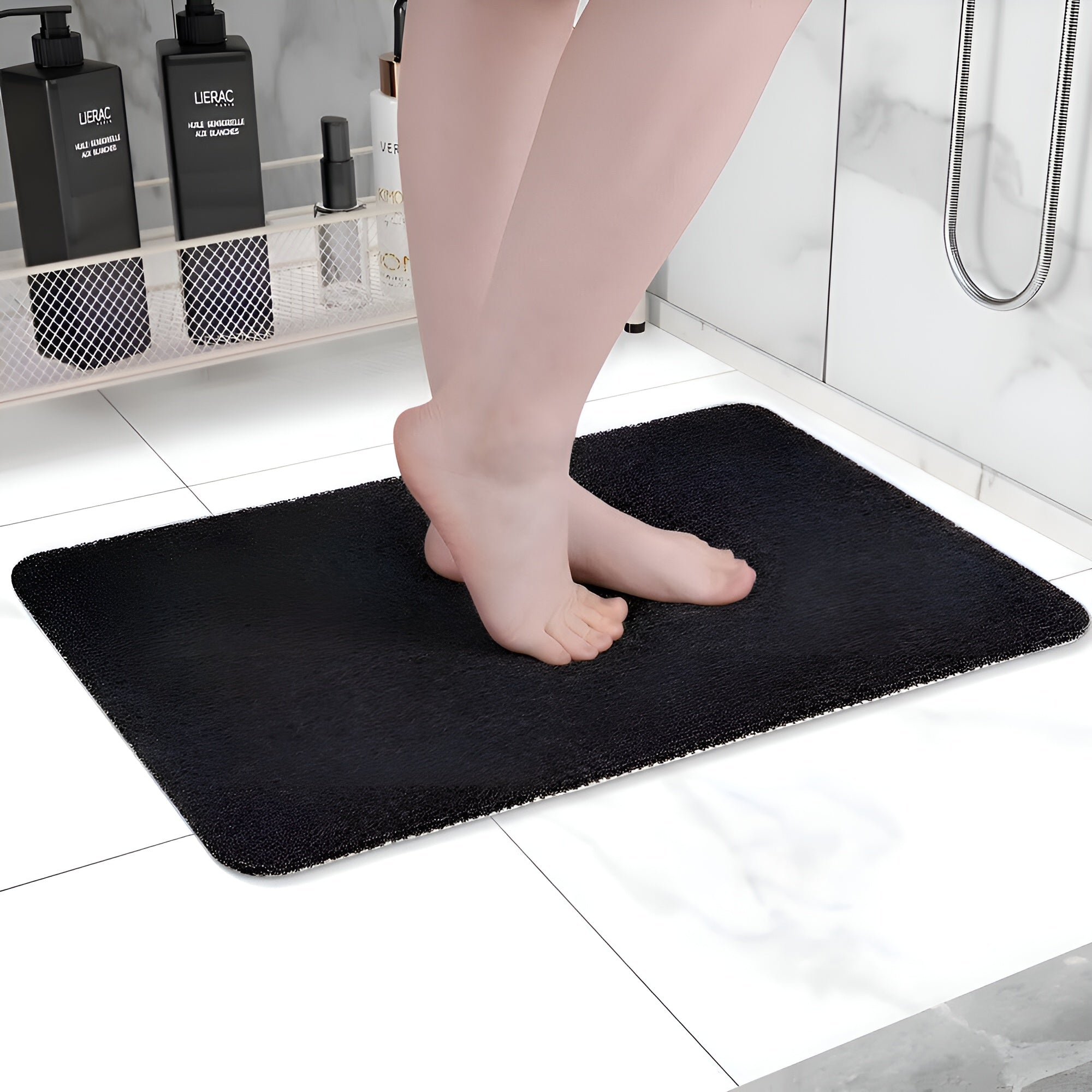 Auralux – Soft Anti Slip Shower Mat for Bathroom Safety Cushioned Quick Dry Mold Resistant Surface