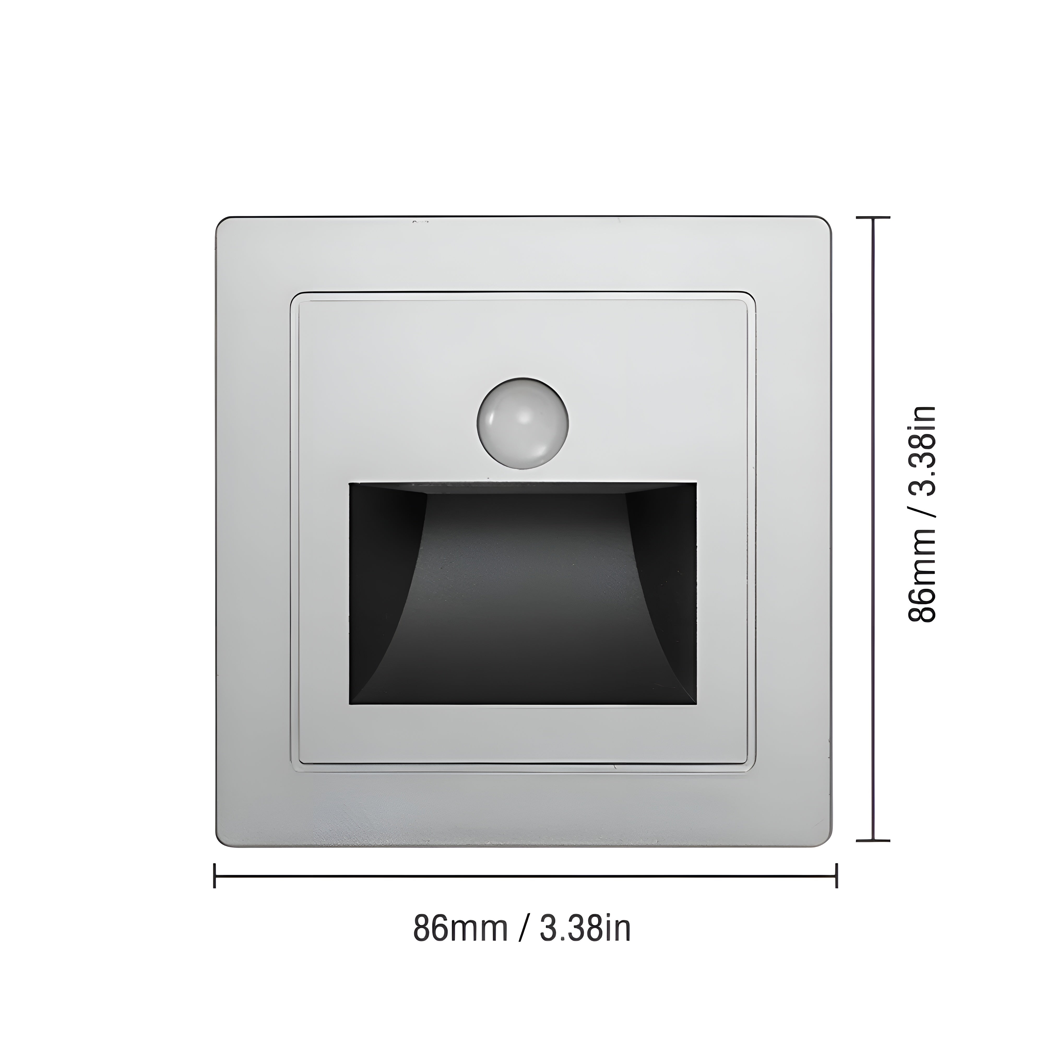 LumiStep – Recessed Motion Sensor Stair Light a LED Wall Pathway Lamp