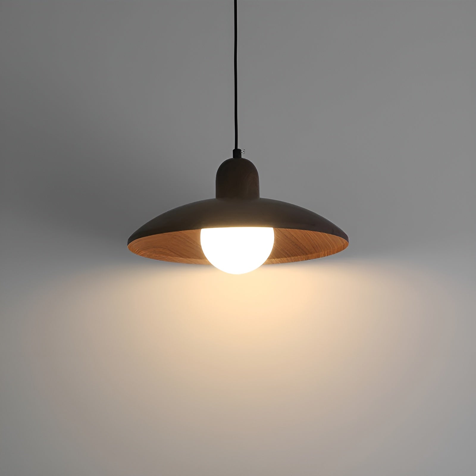 Zenora – Japanese Wabi-Sabi Walnut Ceiling Lamp for Peaceful Modern Interiors