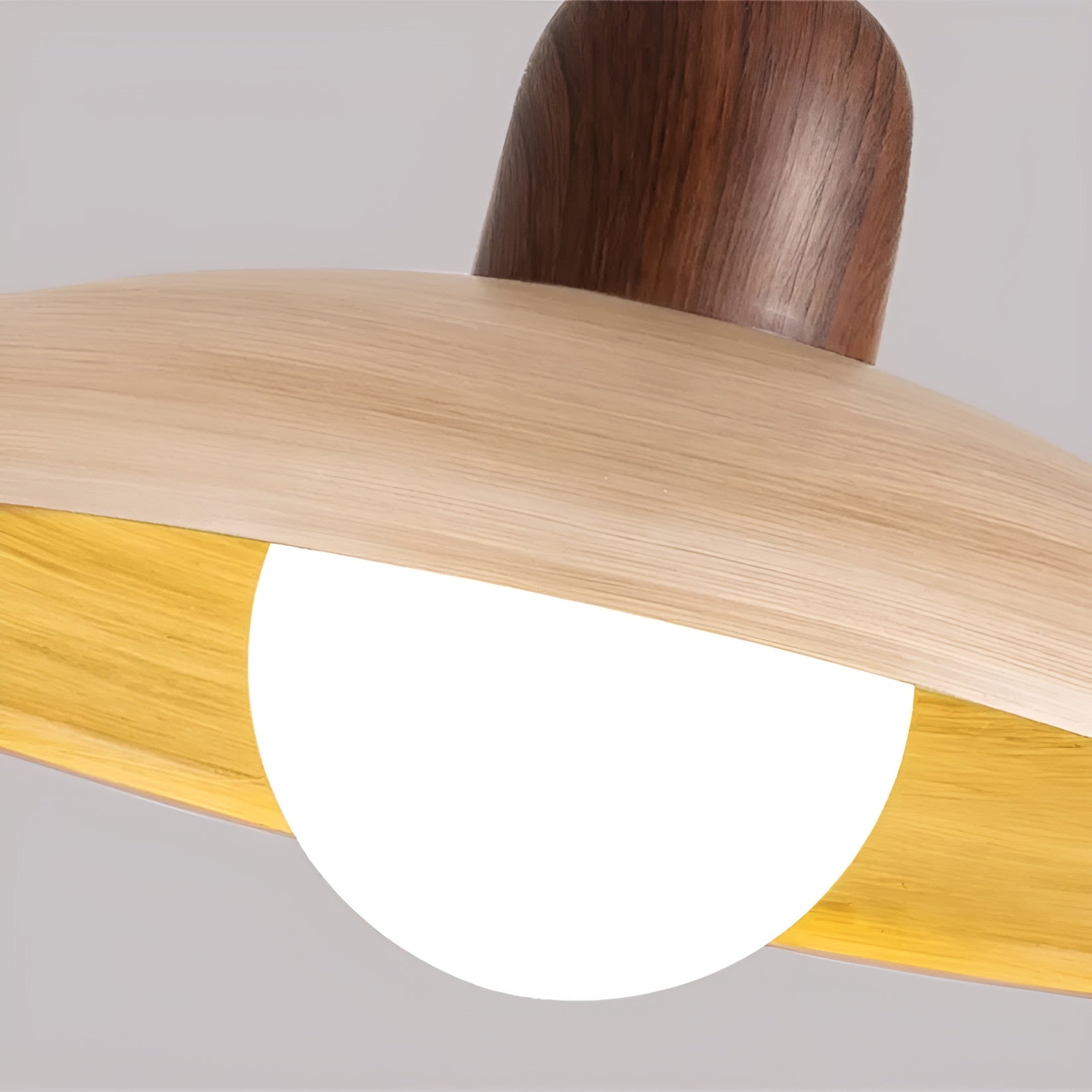 Zenora – Japanese Wabi-Sabi Walnut Ceiling Lamp for Peaceful Modern Interiors
