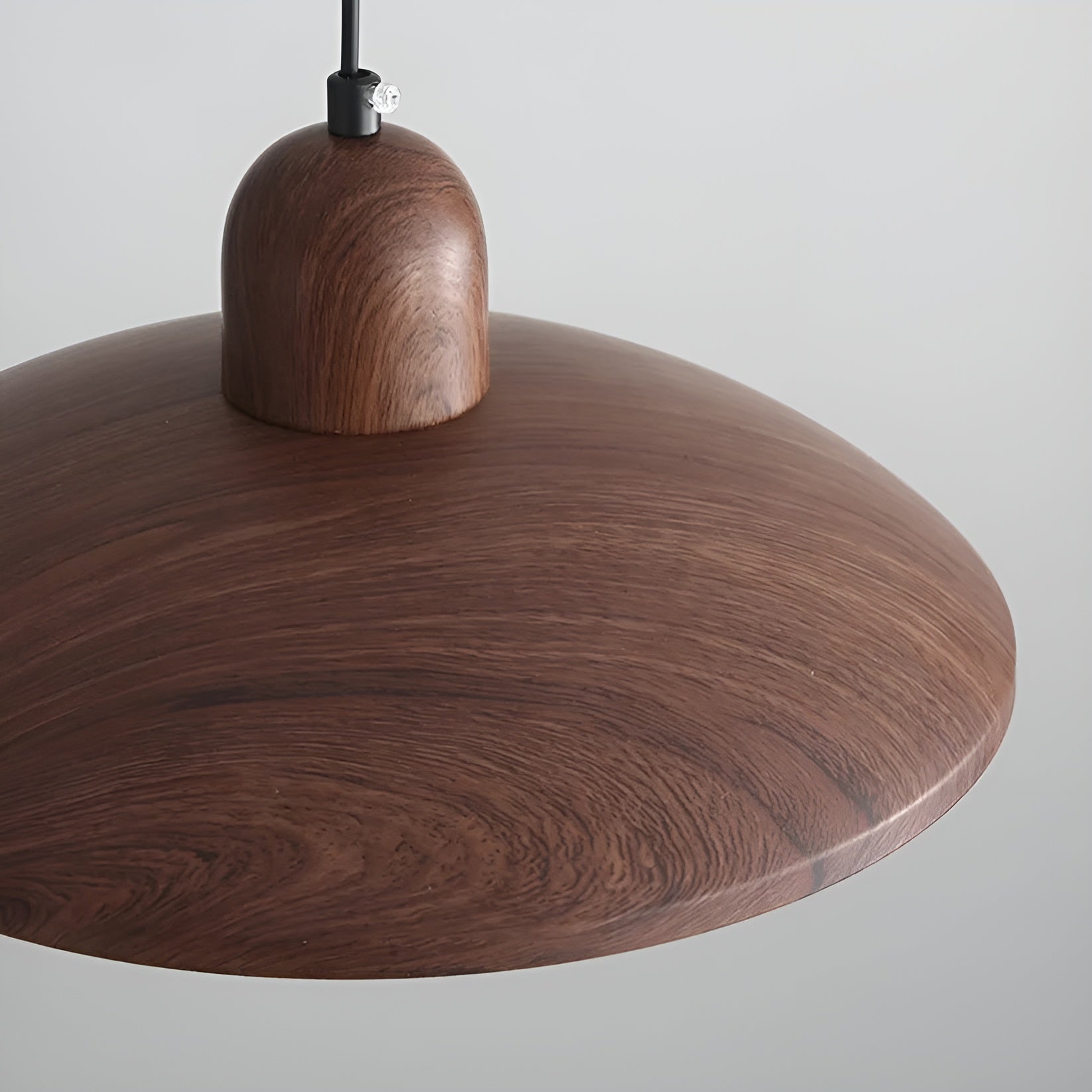 Zenora – Japanese Wabi-Sabi Walnut Ceiling Lamp for Peaceful Modern Interiors