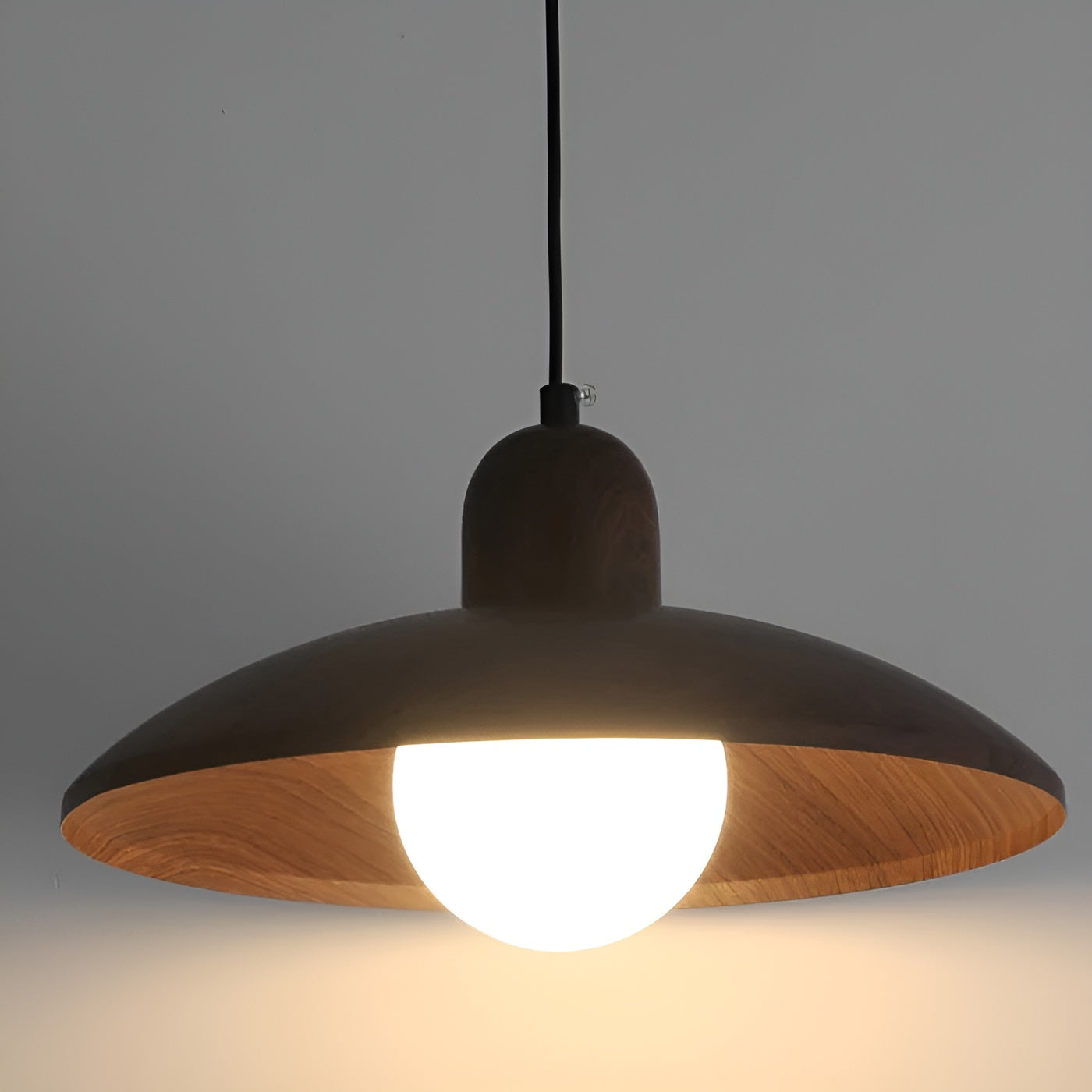 Zenora – Japanese Wabi-Sabi Walnut Ceiling Lamp for Peaceful Modern Interiors