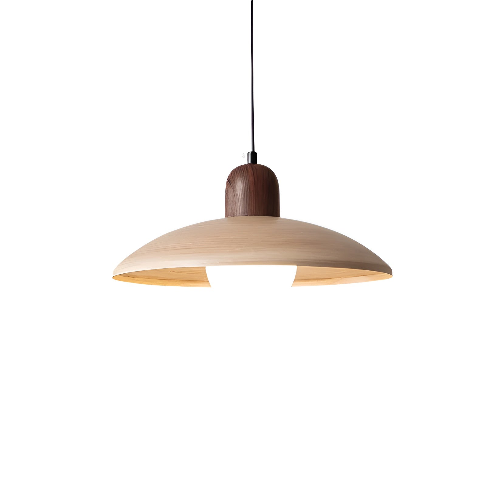 Zenora – Japanese Wabi-Sabi Walnut Ceiling Lamp for Peaceful Modern Interiors