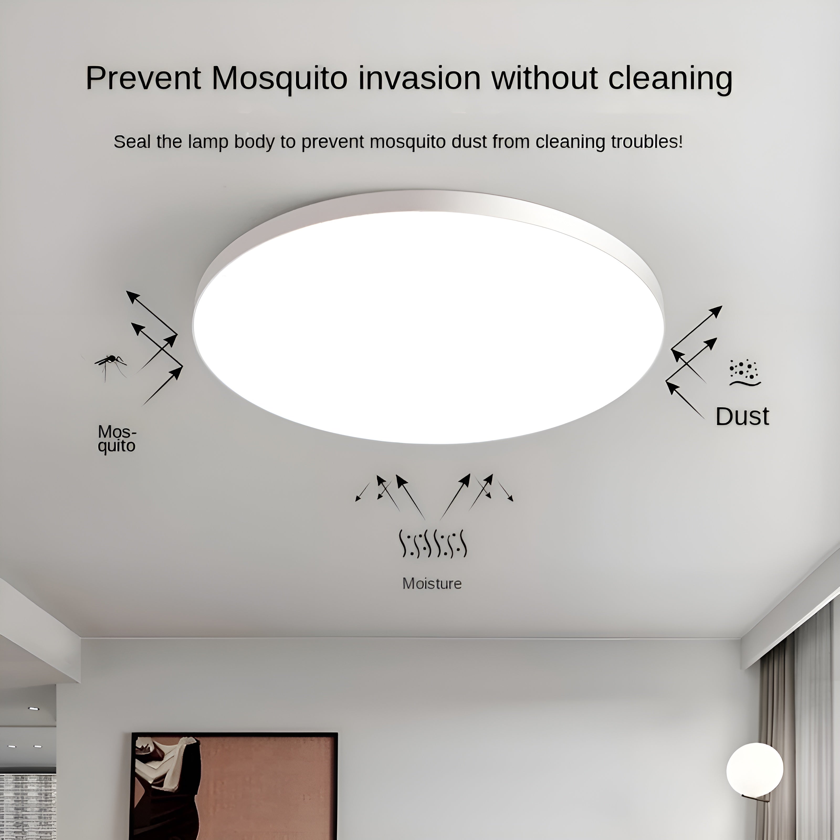 AuriLite – Minimalist Round LED Ceiling Light - Modern Energy-Saving Home Lighting