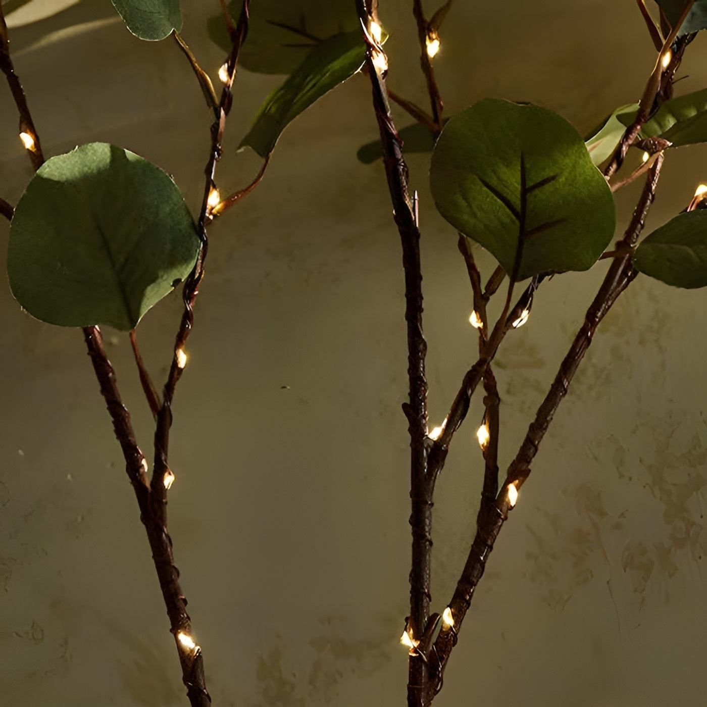 Starverra – Bright Olive Branch Lighting Warm LED Indoor Decorative Light Branch