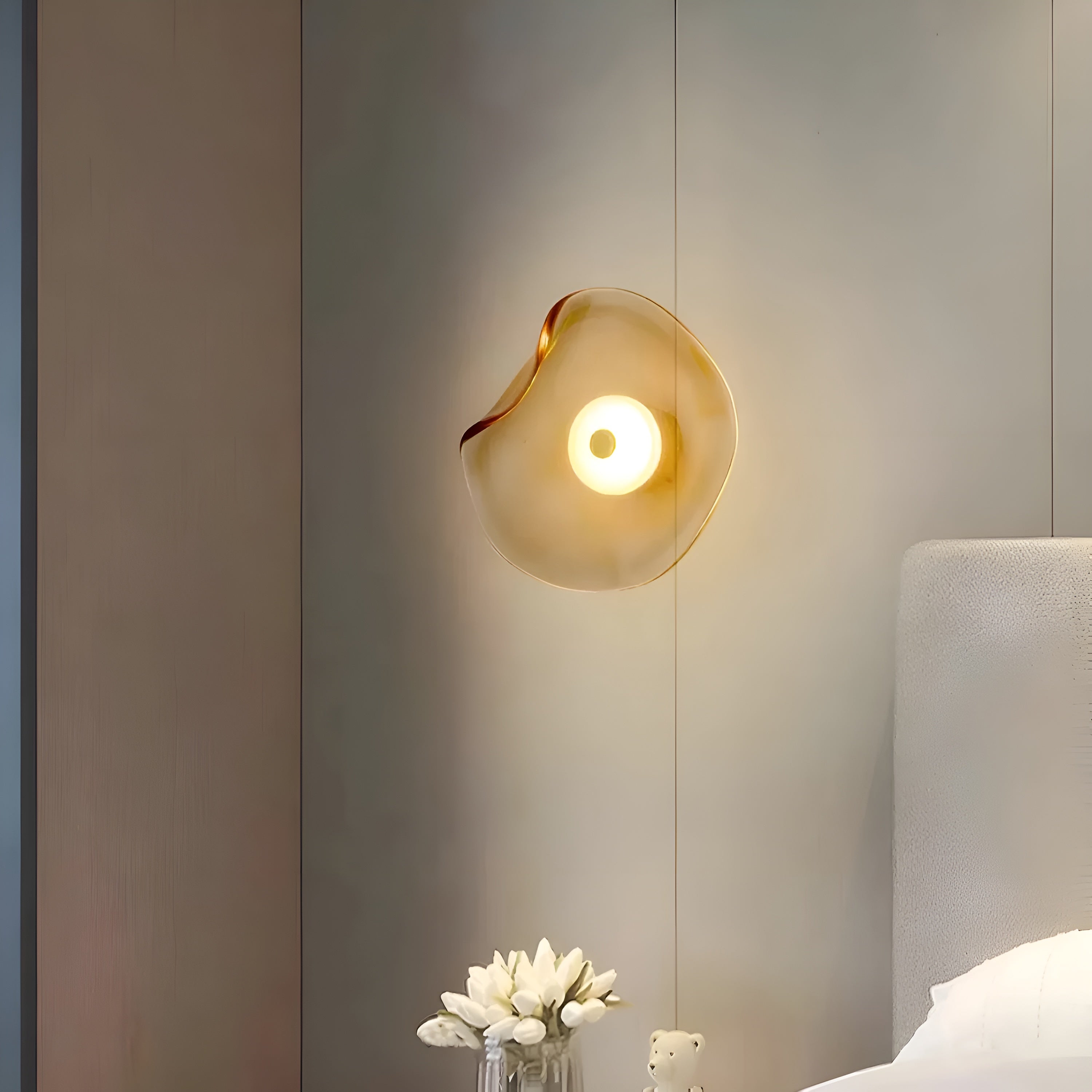 LumiVista – Nordic LED Glass Wall Lamp Modern Minimalist Home Lighting