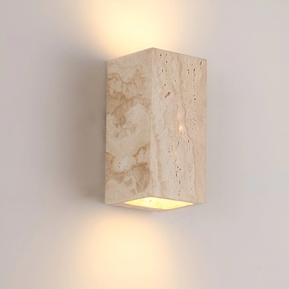 TerraGlow – Travertine Outdoor Wall Lamp IP65 LED Waterproof Lighting