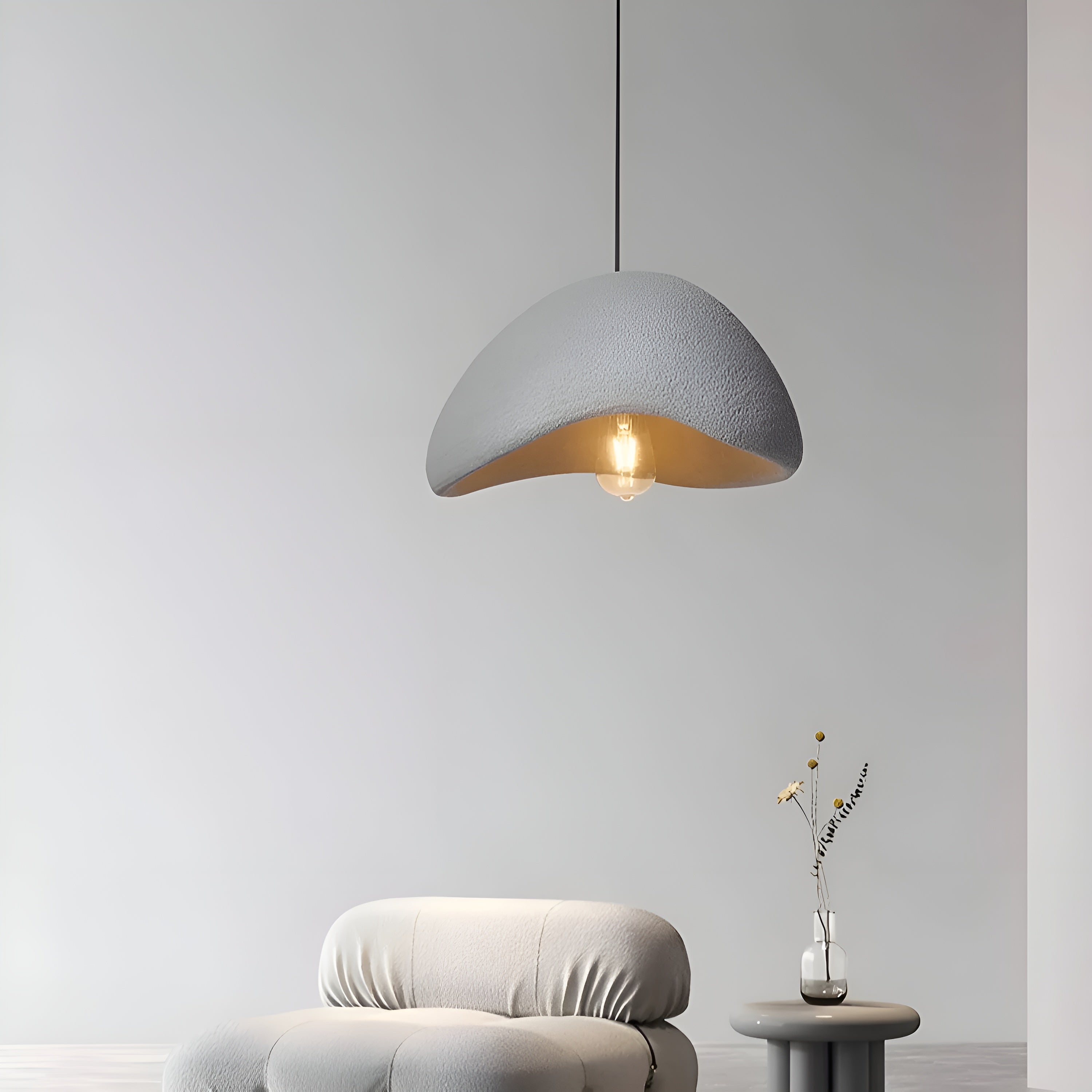 AetherGlow – Wabi Sabi Cloud Japandi Pendant Light for Serene Spaces