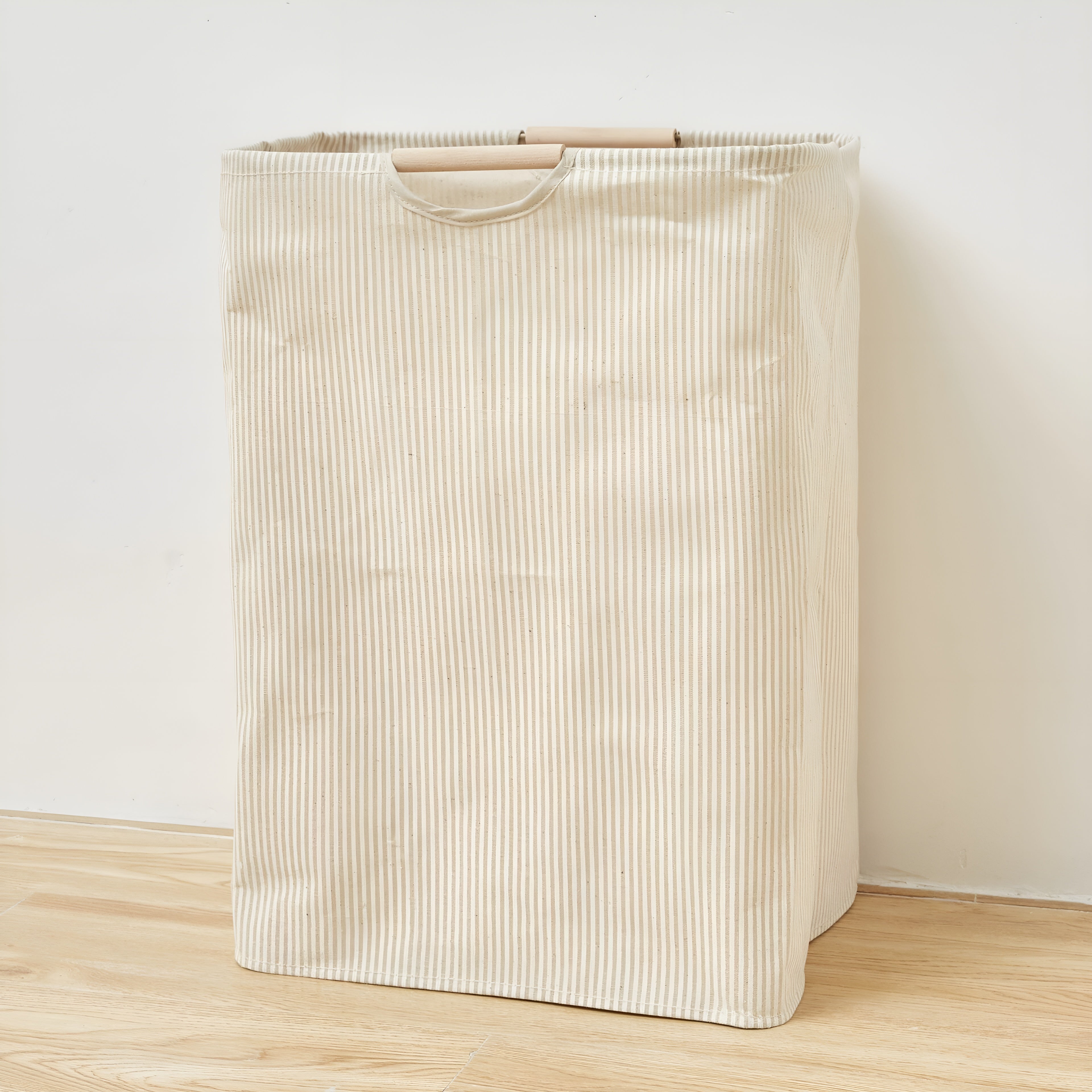 Sindel – Waterproof Laundry Bag, Foldable Cotton Linen Storage Basket with Handles