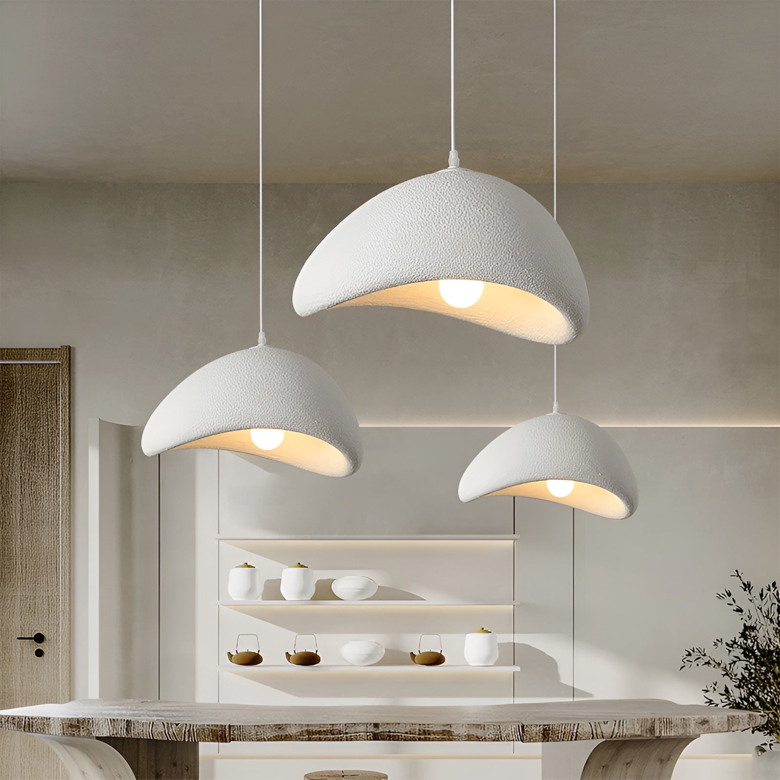 AetherGlow – Wabi Sabi Cloud Japandi Pendant Light for Serene Spaces