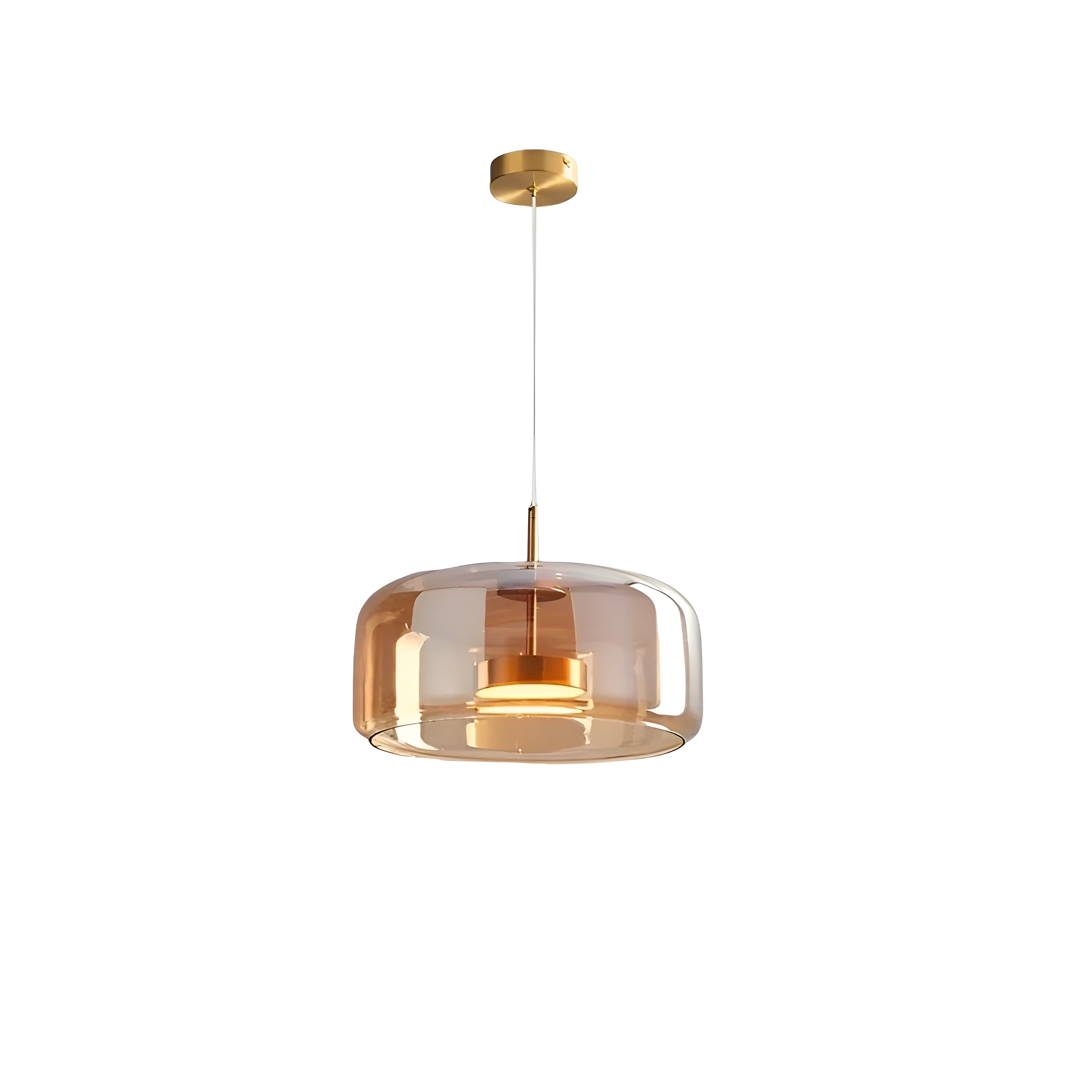 HaloGlow – Trio Ceiling Lamp with Modern Pendant LED Glass Light Fixture