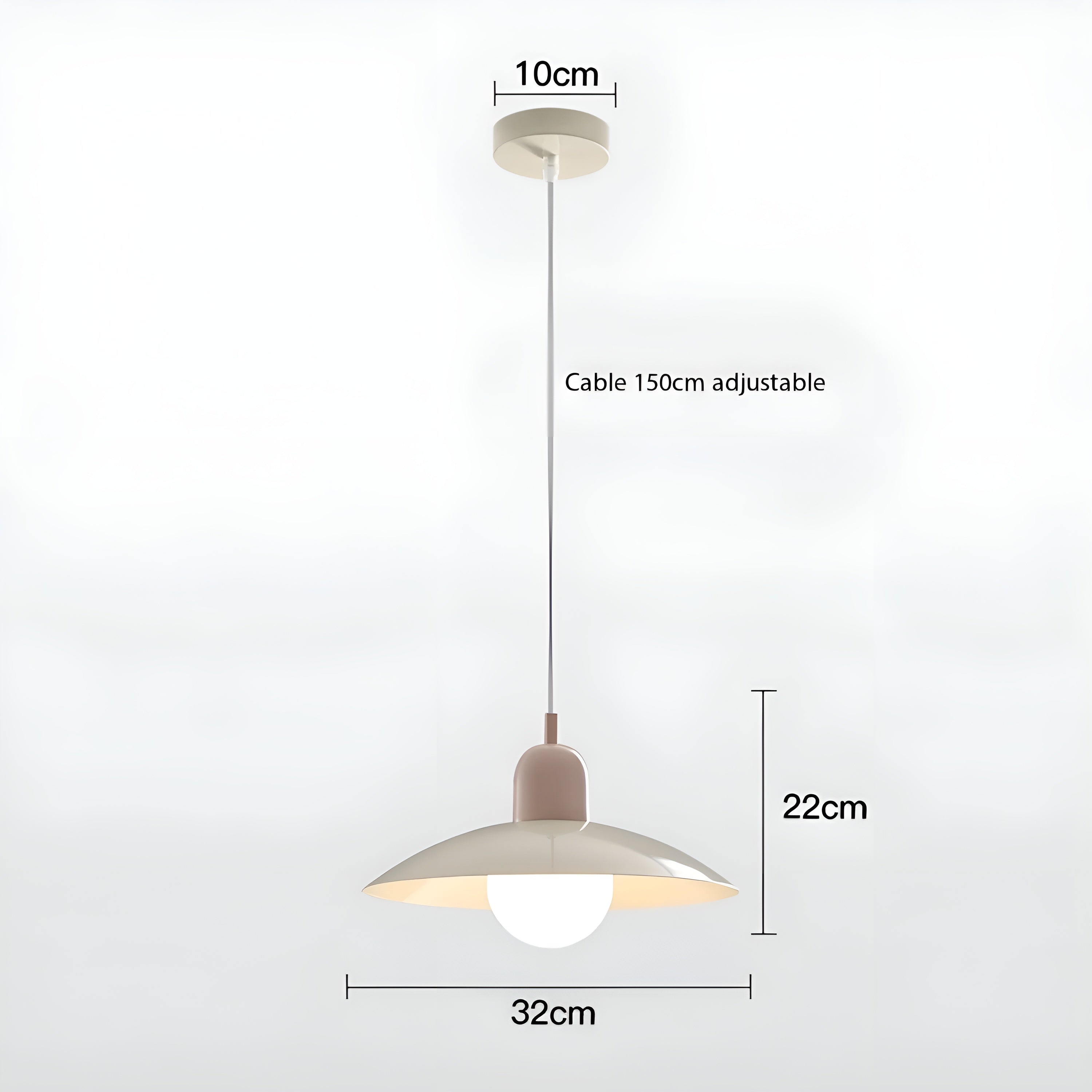 LineaGlow – Nordic Macaron Pendant Light Bauhaus Modern Hanging Lamp Adjustable for Dining Room Kitchen or Café