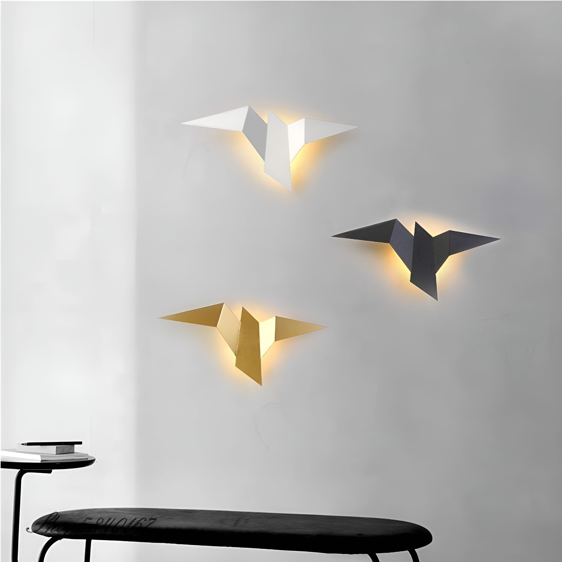 OrigamiGlow – Origami Wall Lamp Modern Sculptural LED Wall Light for Home
