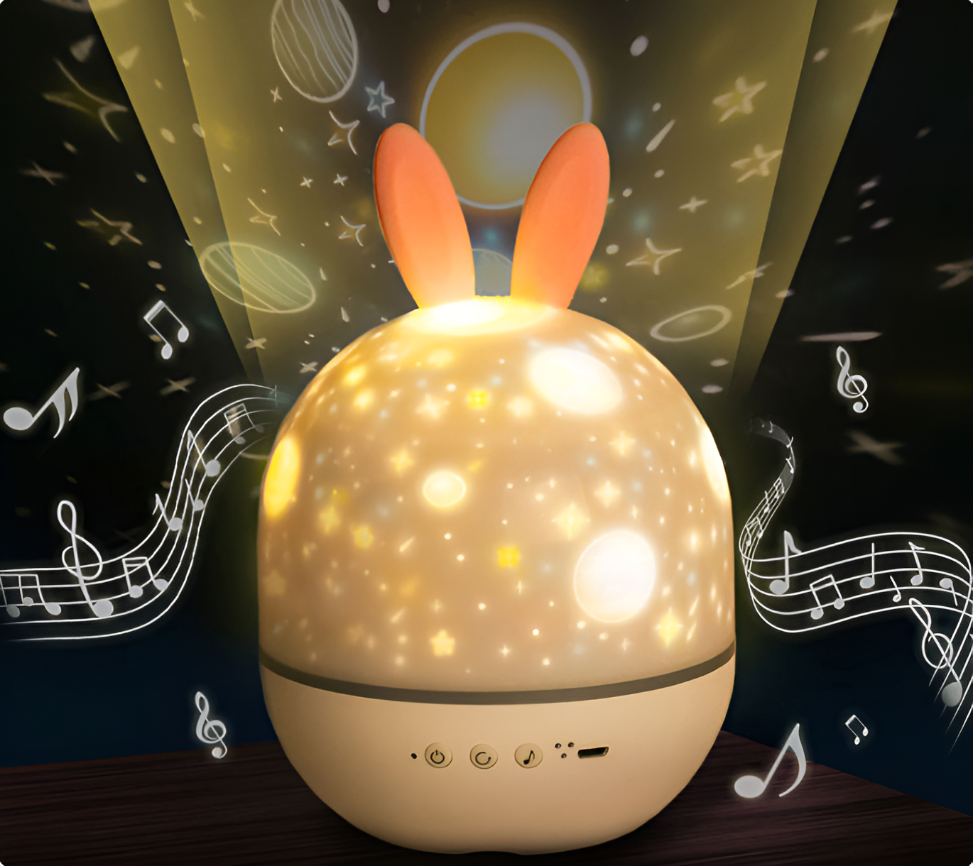 Stellumo – Night Light Projector for Kids with Starry Sky and LED Effects