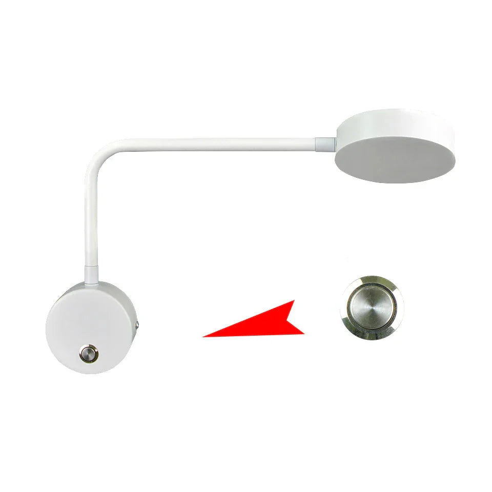 LumoraSpin – Rotating gold LED wall lamp with 350° adjustable light (7W)