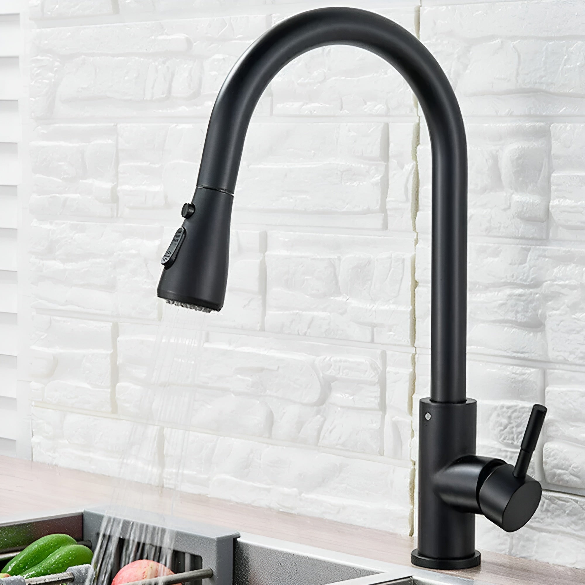 NorvionStream – Extendable Kitchen Faucet with Pull-Out Spray and Single Lever