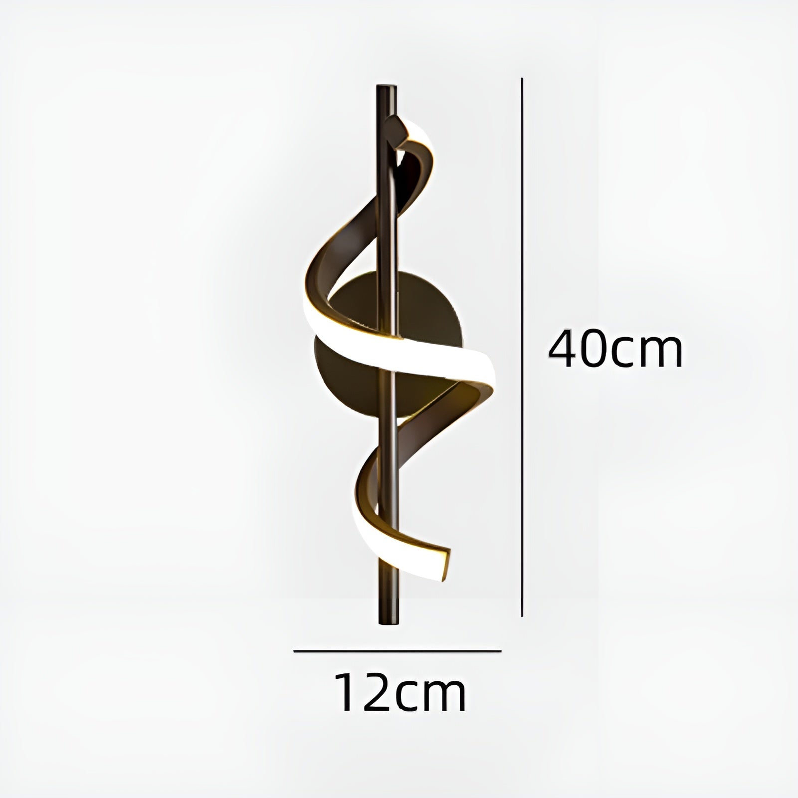 LumiTwist – Twisted LED Wall Lamp with Warm Ambient Modern Lighting