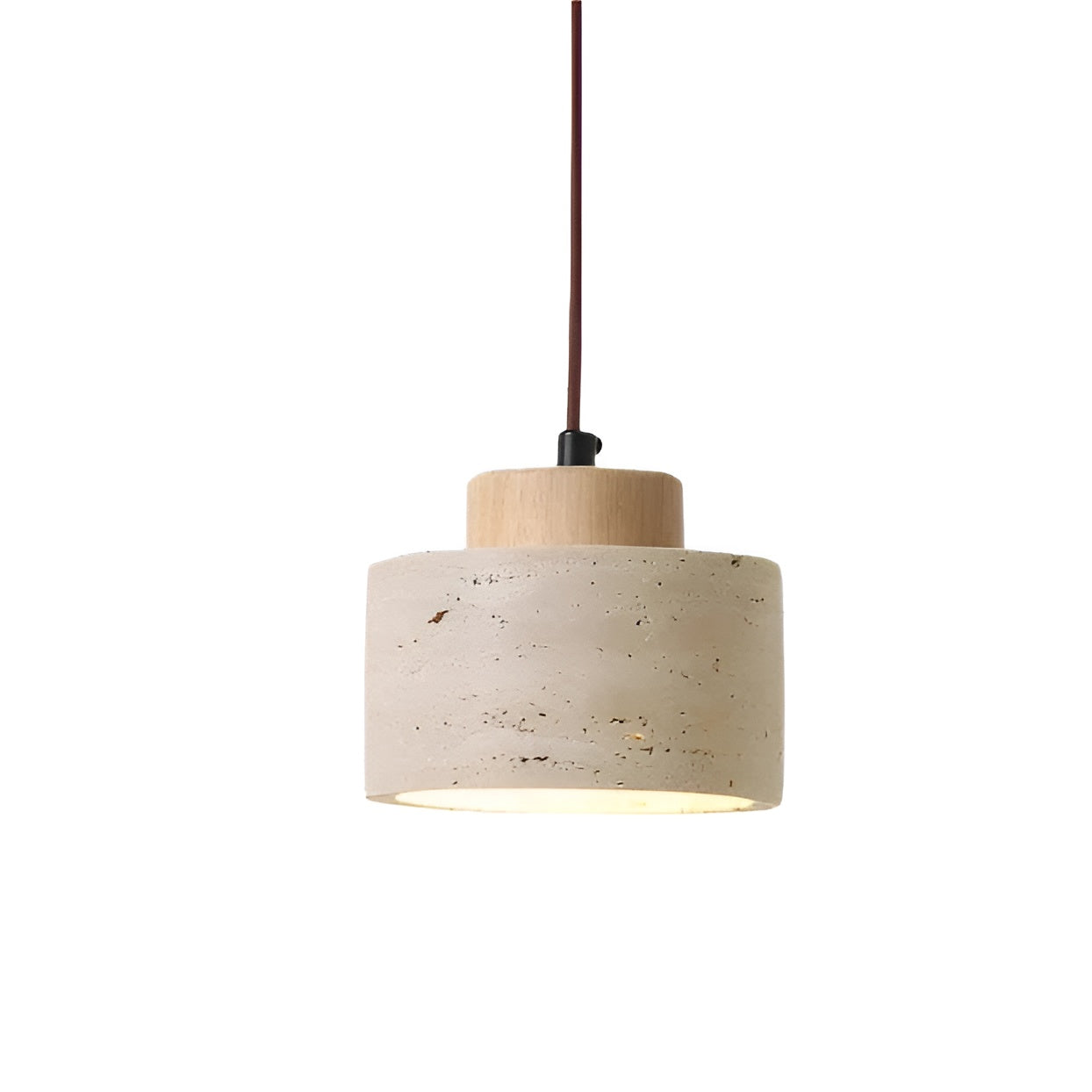 Lunavia – Nordic Travertine Pendant Light with LED for Elegant Minimalist Interiors