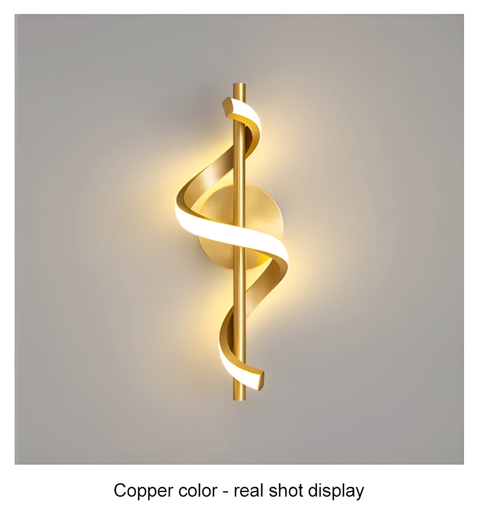 LumiTwist – Twisted LED Wall Lamp with Warm Ambient Modern Lighting