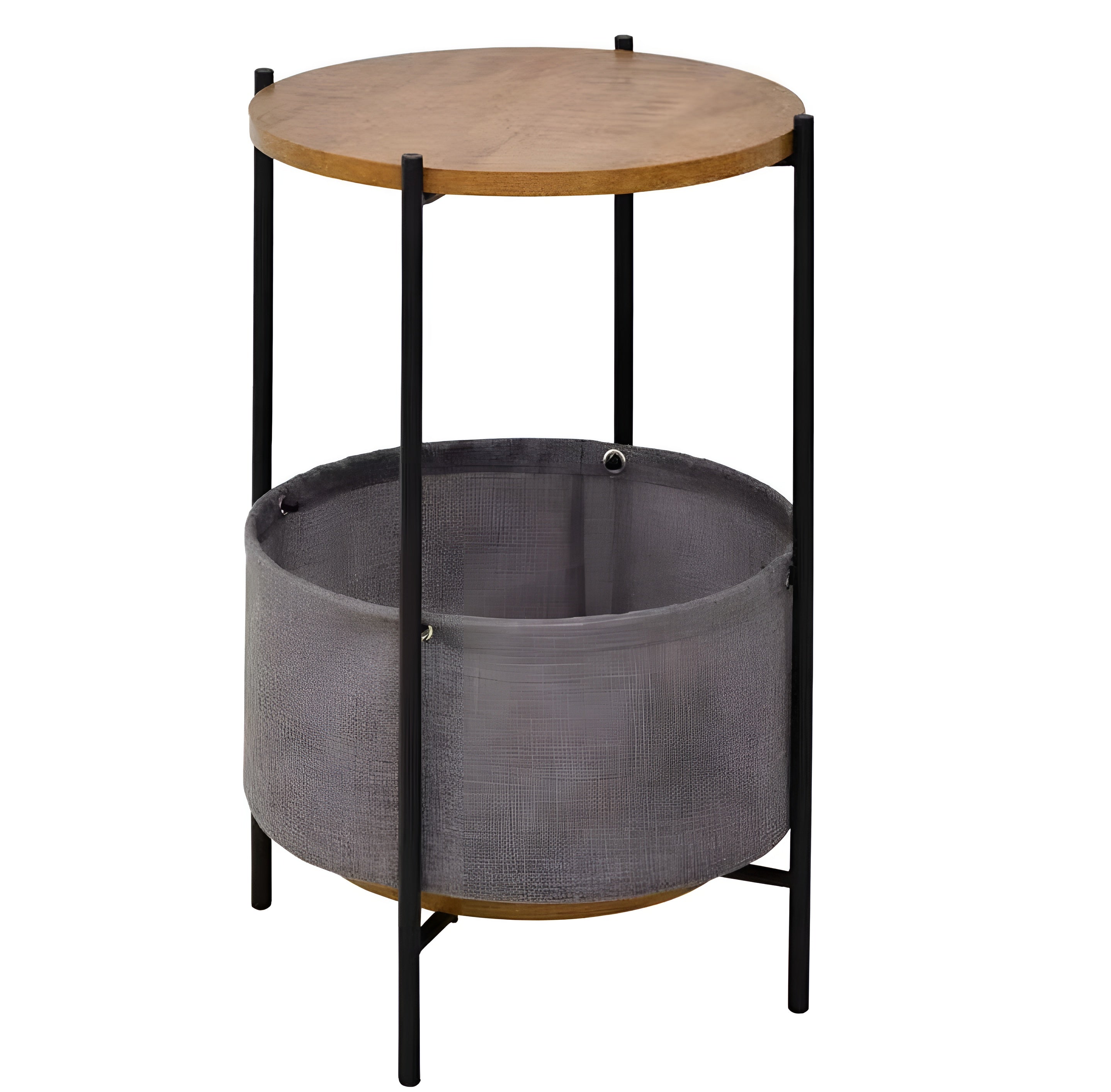 Nestura – Scandinavian Fabric Side Table Soft Storage Modern Home Accent
