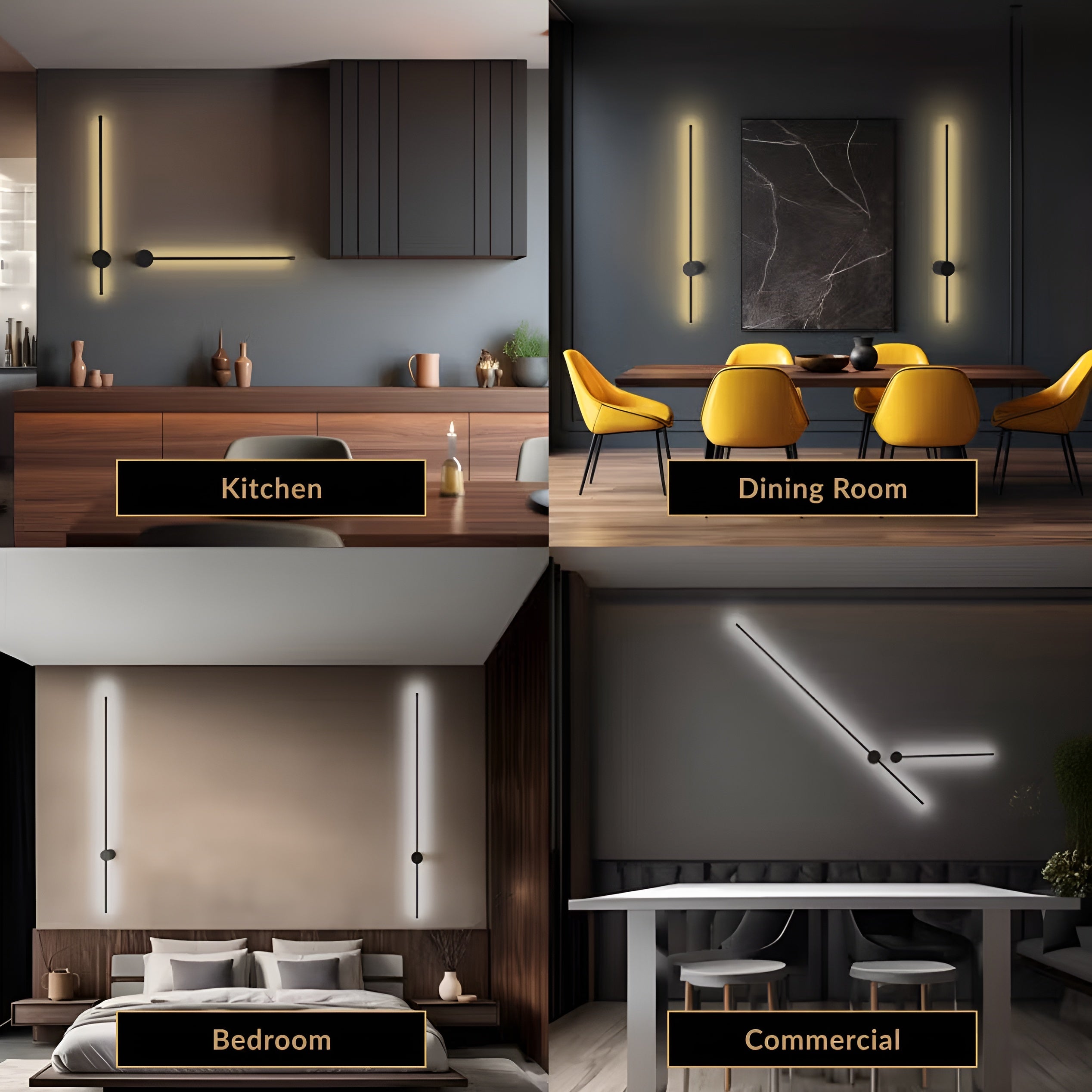 CadelGlow – Minimalist Dimmable Wall Light with Remote and Adjustable LED