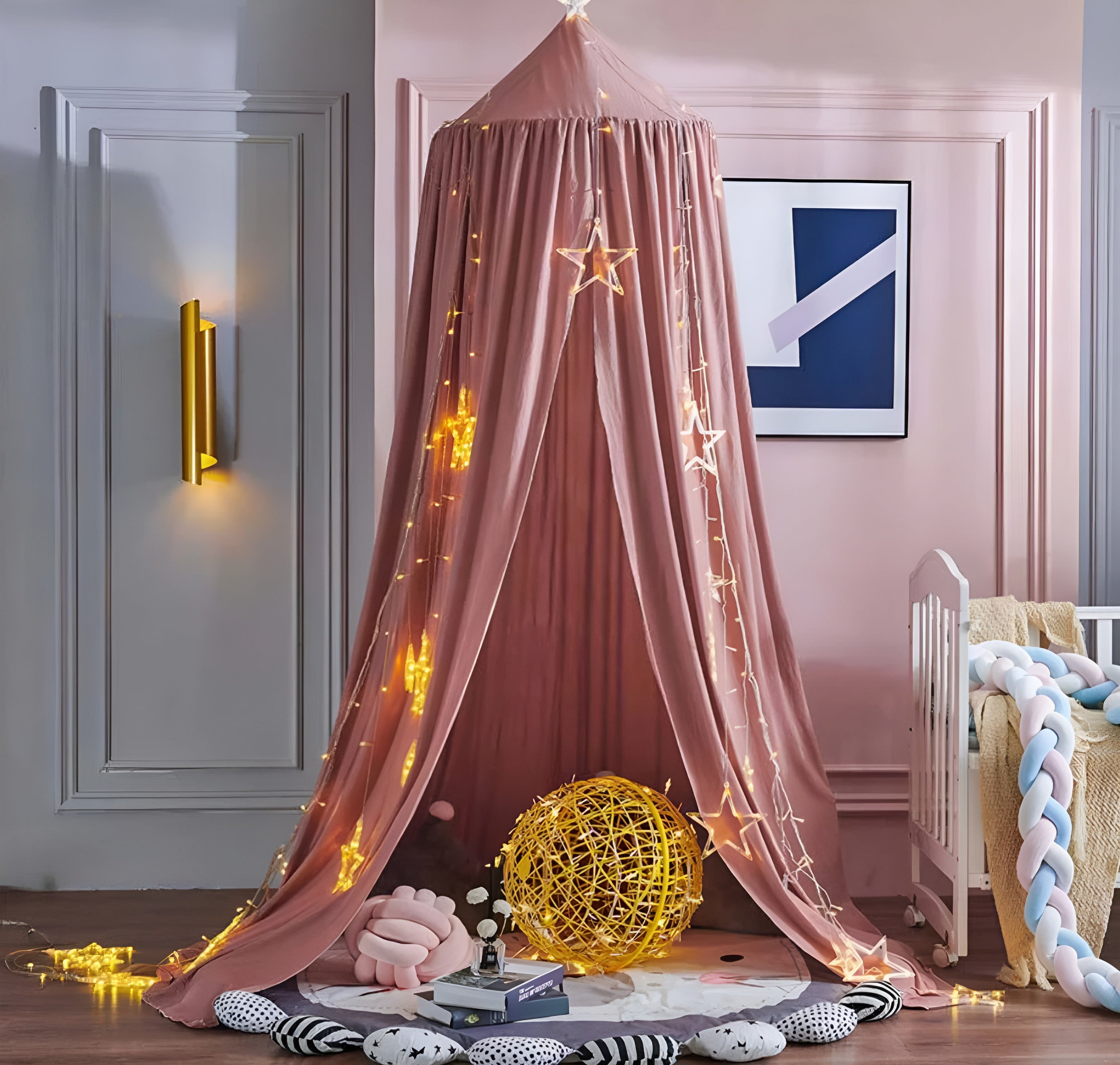 DreamHaven – Kids Canopy a Soft Hanging Bed Canopy for Cozy Play Spaces