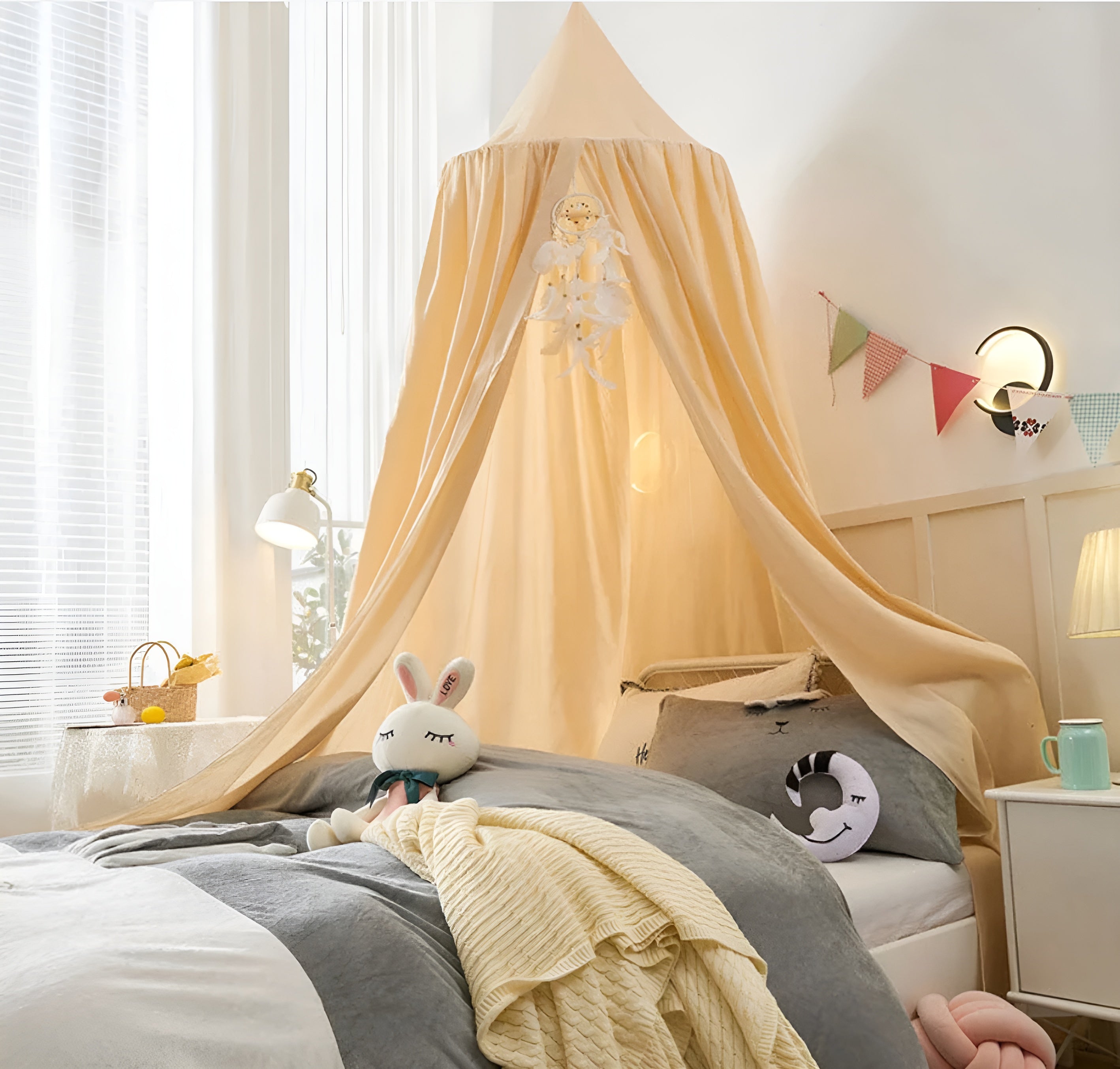 DreamHaven – Kids Canopy a Soft Hanging Bed Canopy for Cozy Play Spaces
