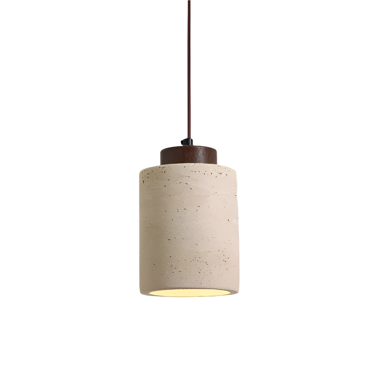 Lunavia – Nordic Travertine Pendant Light with LED for Elegant Minimalist Interiors