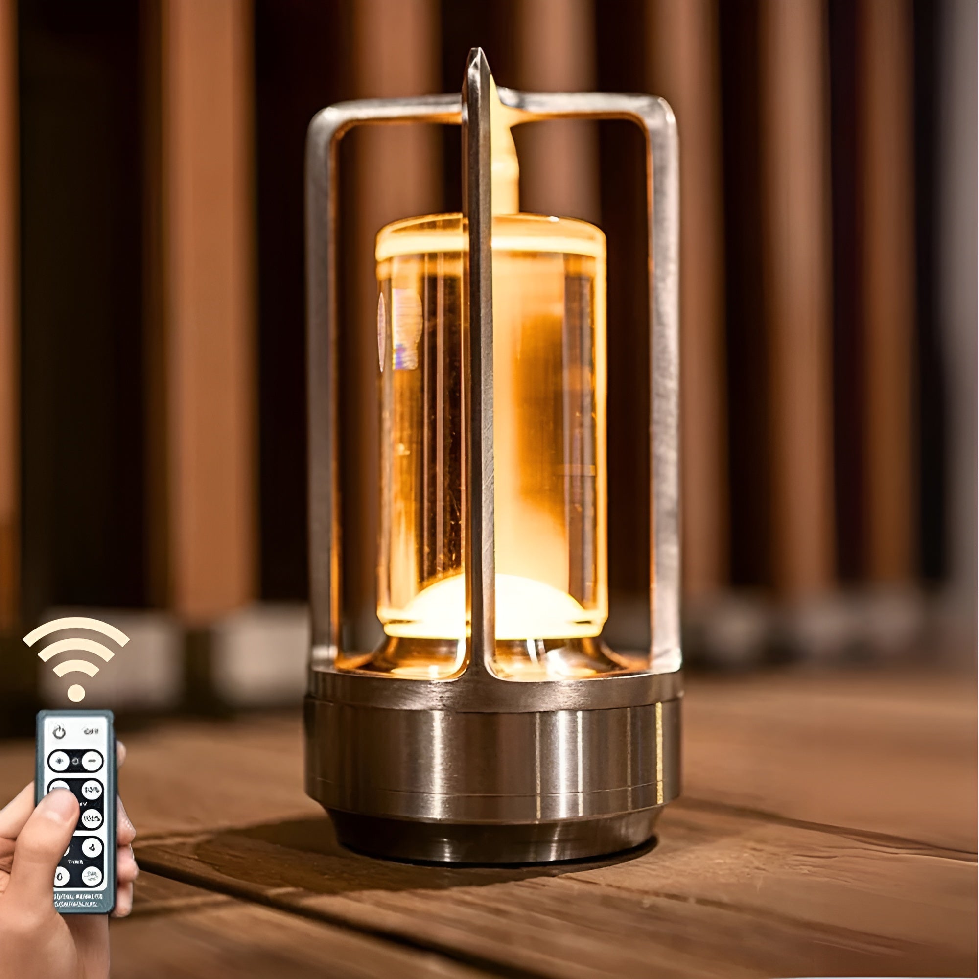 LumiCrysta – Crystal Table Lamp Cordless RGB Mood Light for Bedroom Living Room Patio Rechargeable with Touch and Remote Control