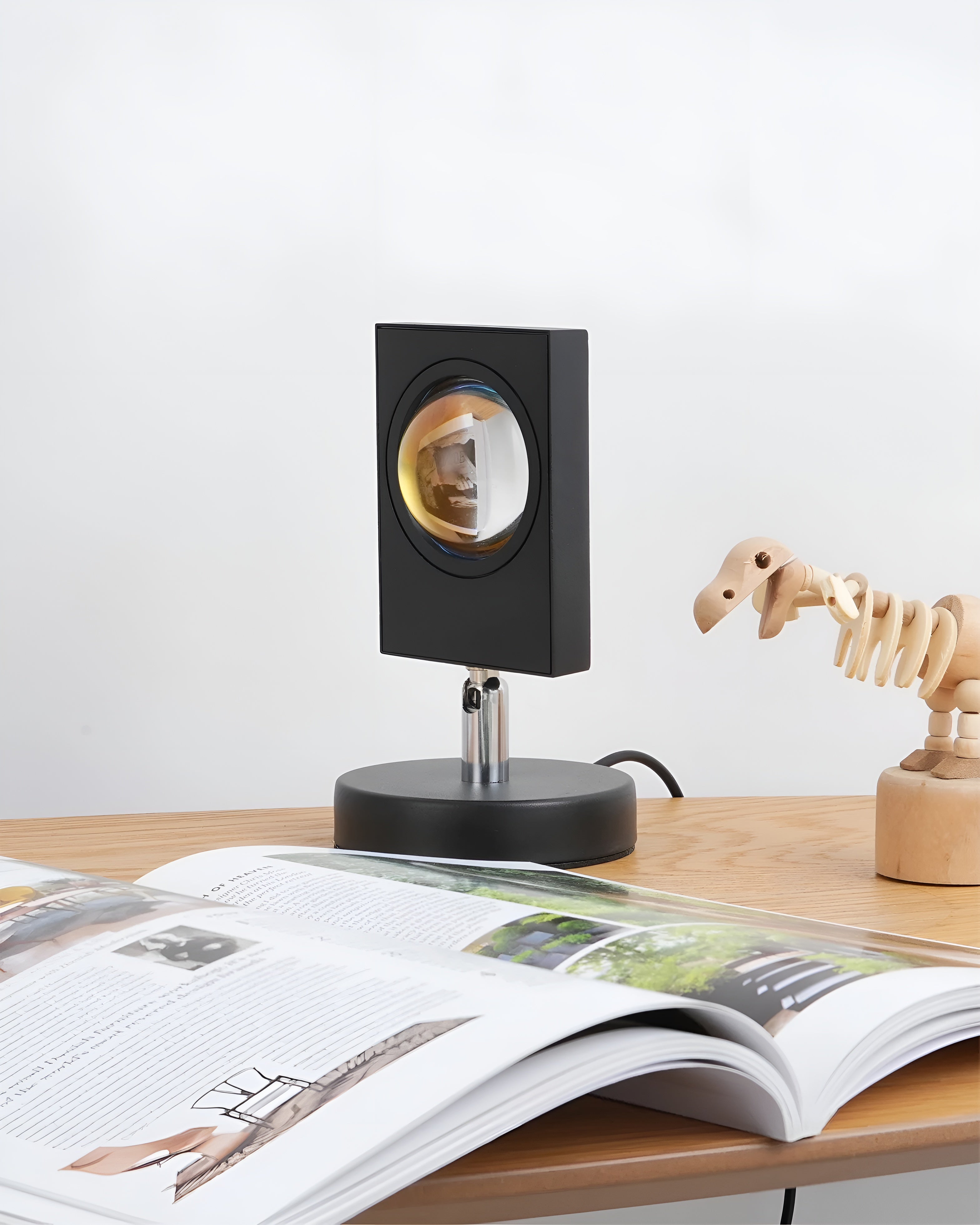 Glowvia – Luca Table Lamp Sunset Halo USB LED Mood Light