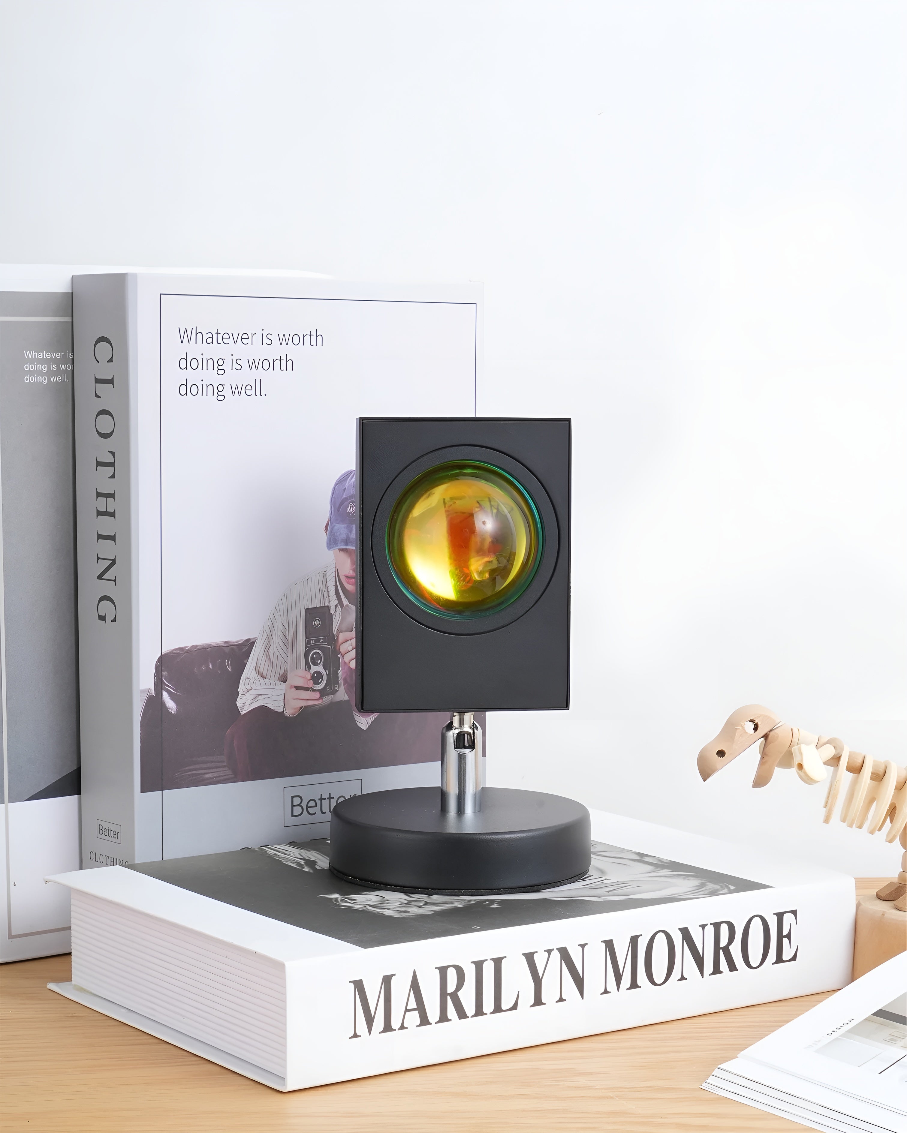 Glowvia – Luca Table Lamp Sunset Halo USB LED Mood Light