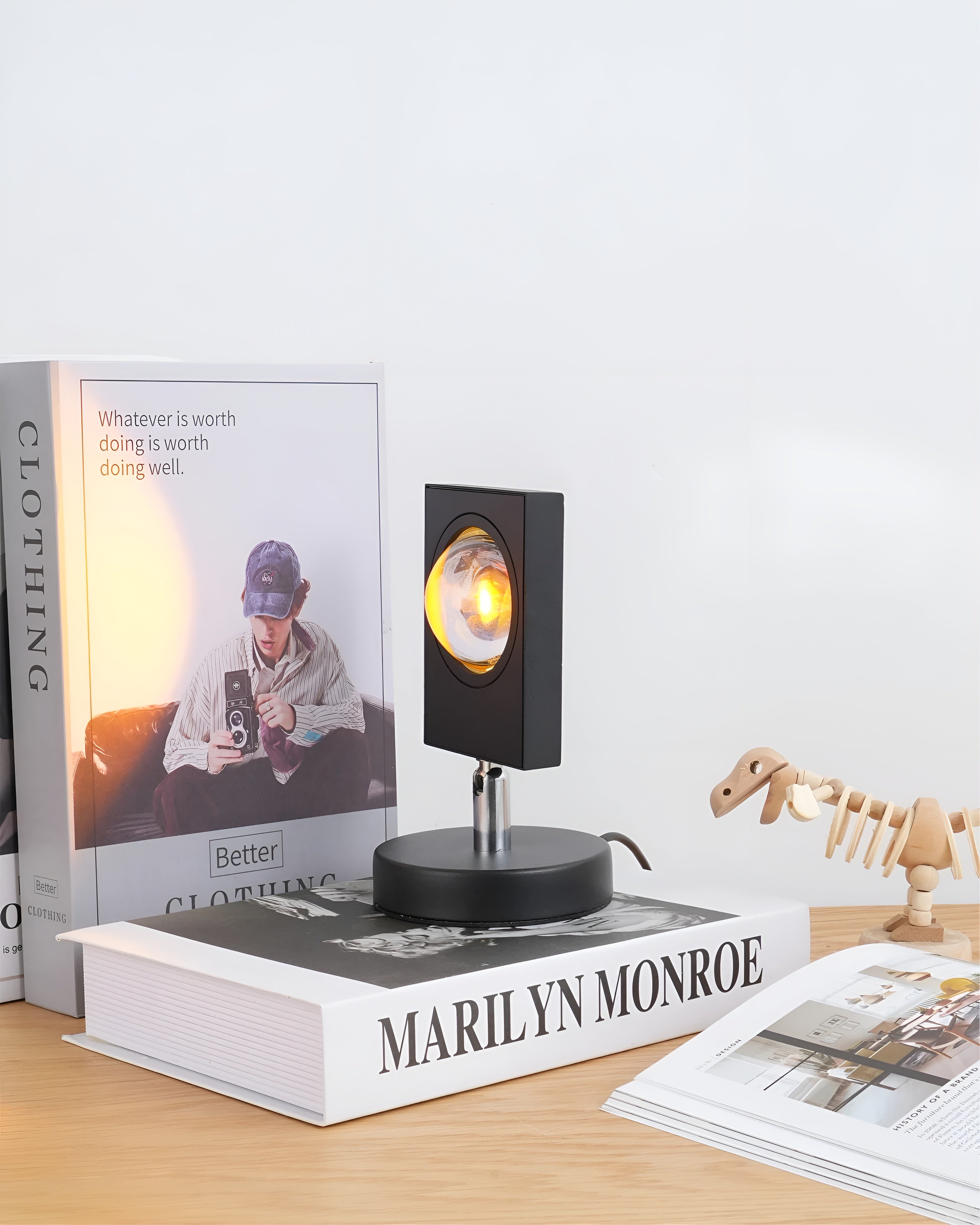 Glowvia – Luca Table Lamp Sunset Halo USB LED Mood Light