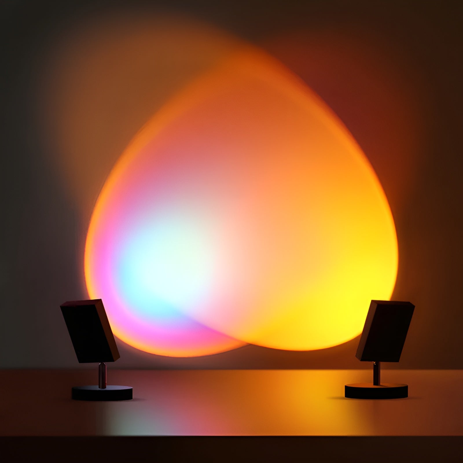 Glowvia – Luca Table Lamp Sunset Halo USB LED Mood Light