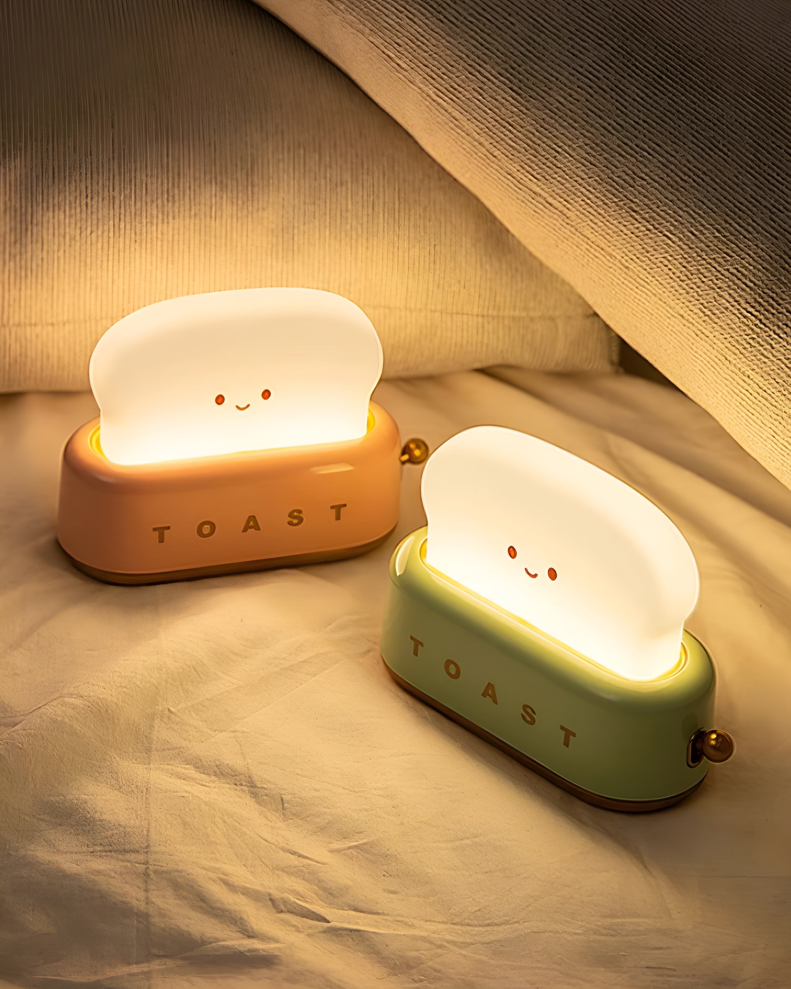 ToastiGlow – Toaster Table Lamp with Built In Battery Warm LED Light