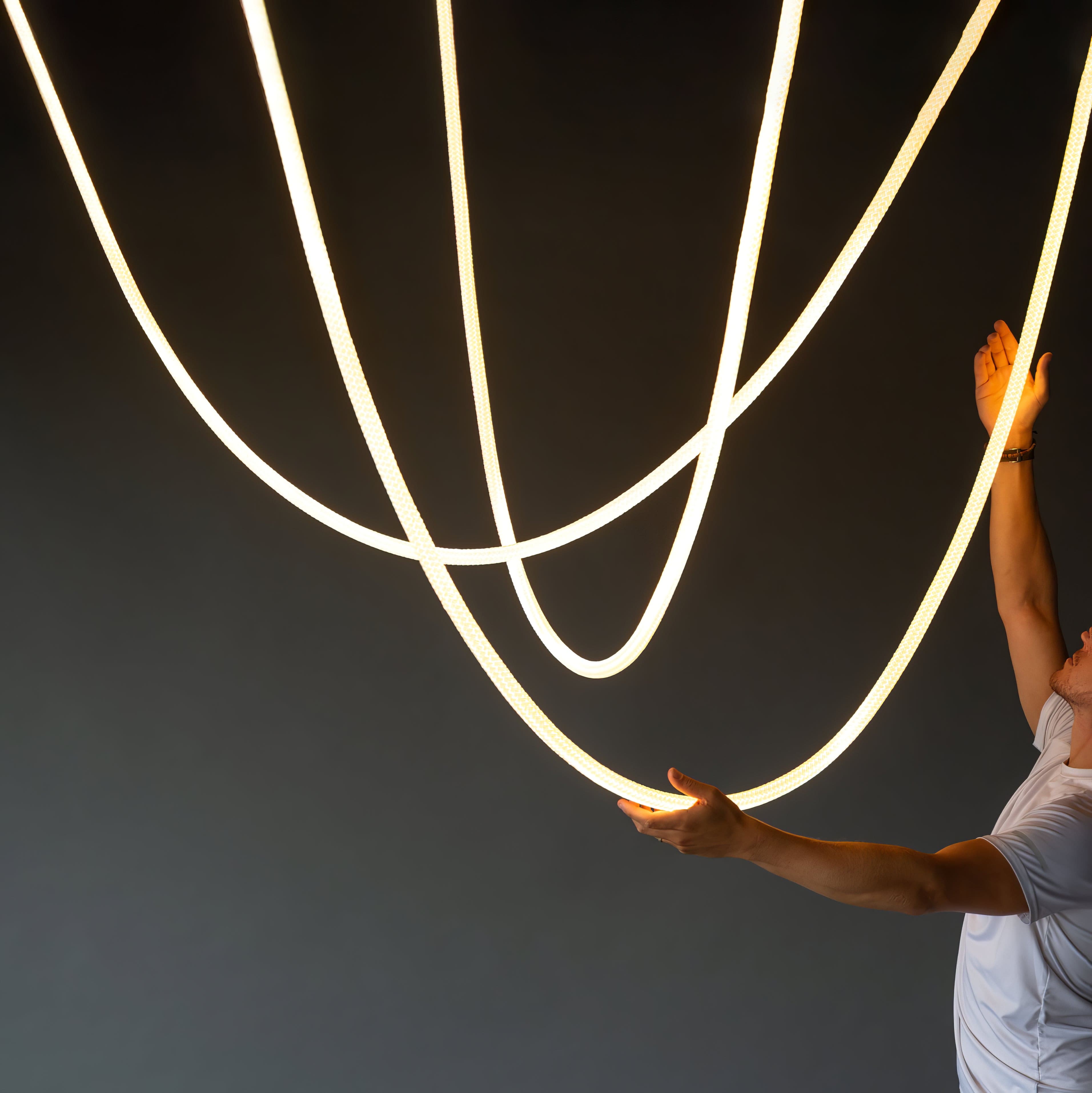 Luminexia – Flex LED Pendant Light with Adjustable Sculptural Modern Design