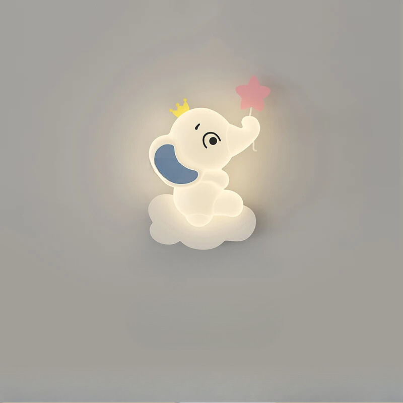 ElephantGlow – Elephant-shaped LED wall lamp with adjustable lighting