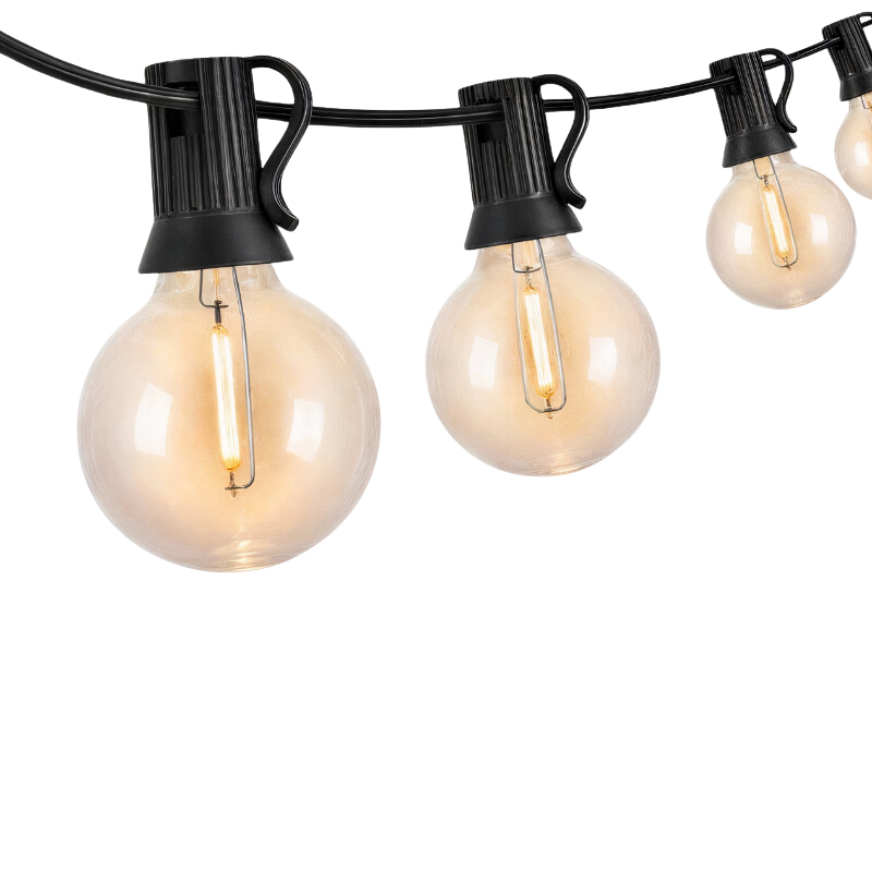 Glowtrail – Waterproof outdoor LED string lights for garden, patio & balcony | Warm white, connectable up to 150m